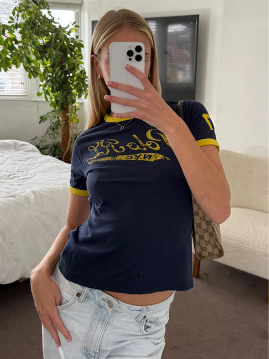 Polo Ralph Lauren navy ringer tee
