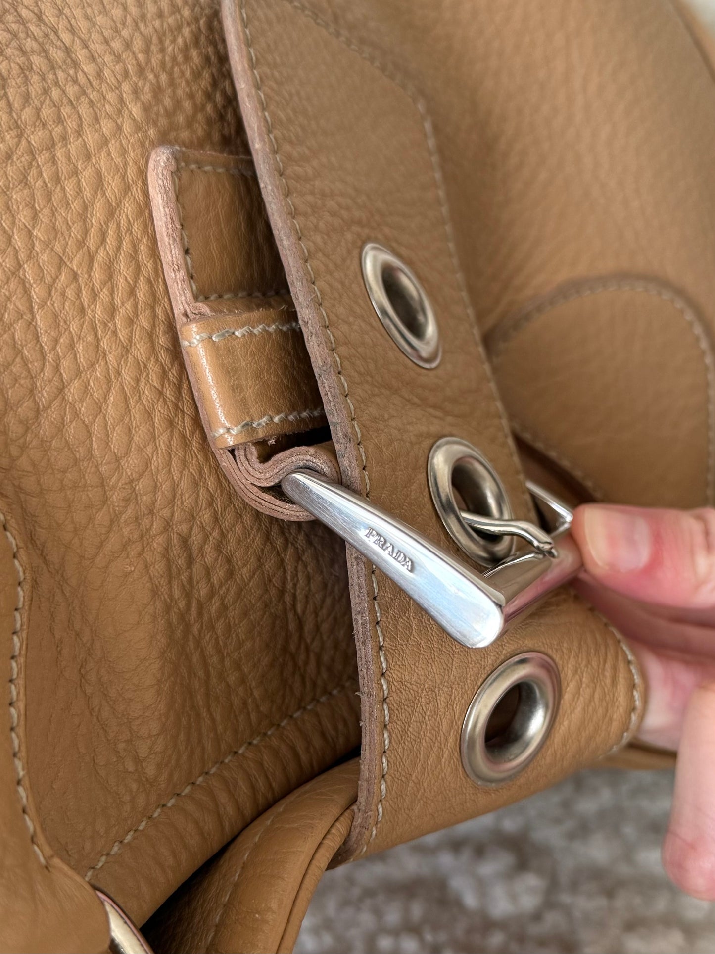 Prada leather tote