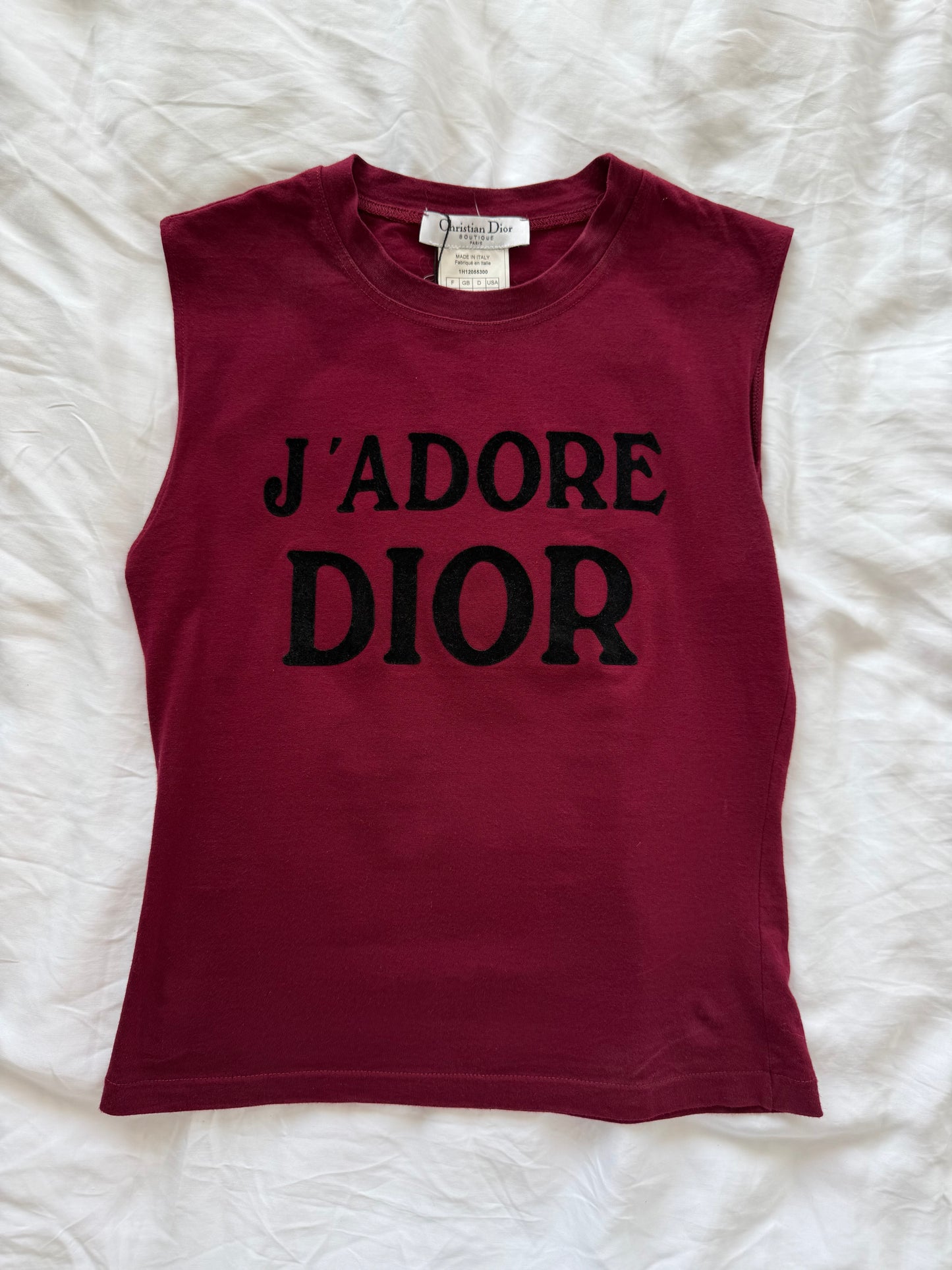 Christian Dior "J'Adore Dior" sleeveless top