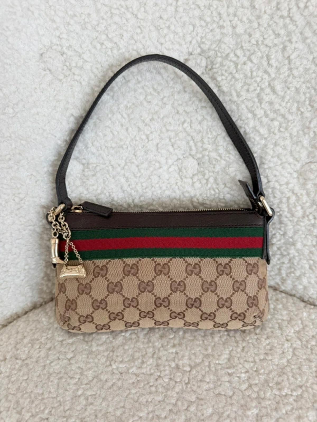 Gucci GG Canvas Sherry Line Mini Shoulder Bag