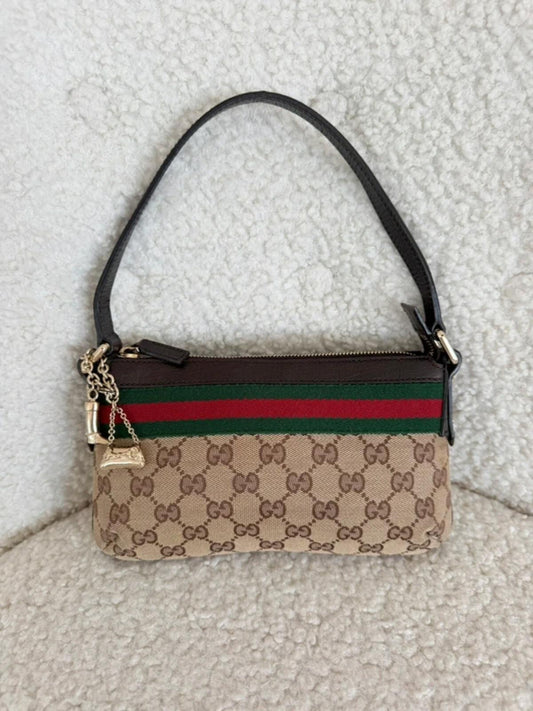 Gucci GG Canvas Sherry Line Mini Shoulder Bag