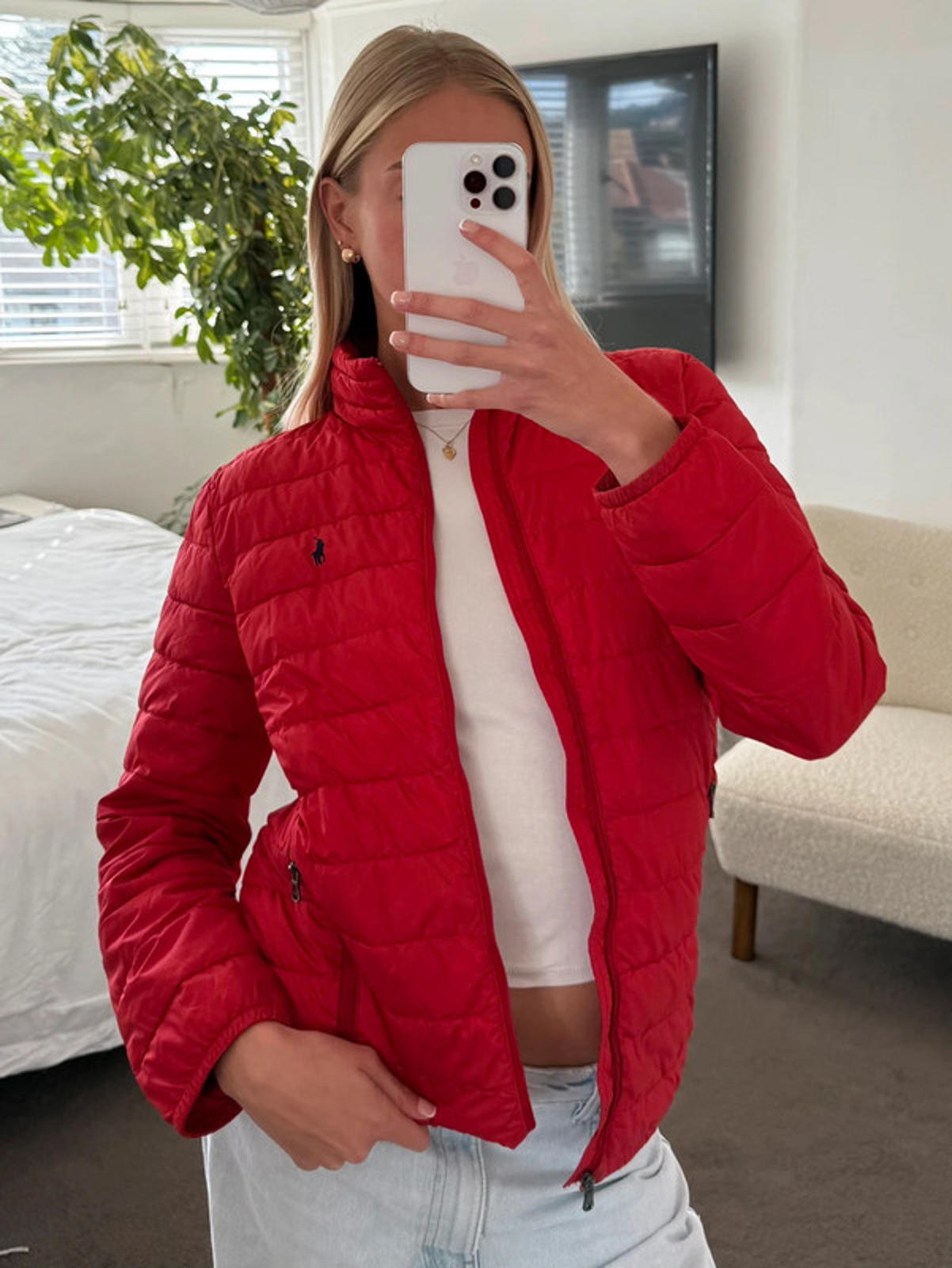 Polo Ralph Lauren Red Lightweight Puffer Jacket