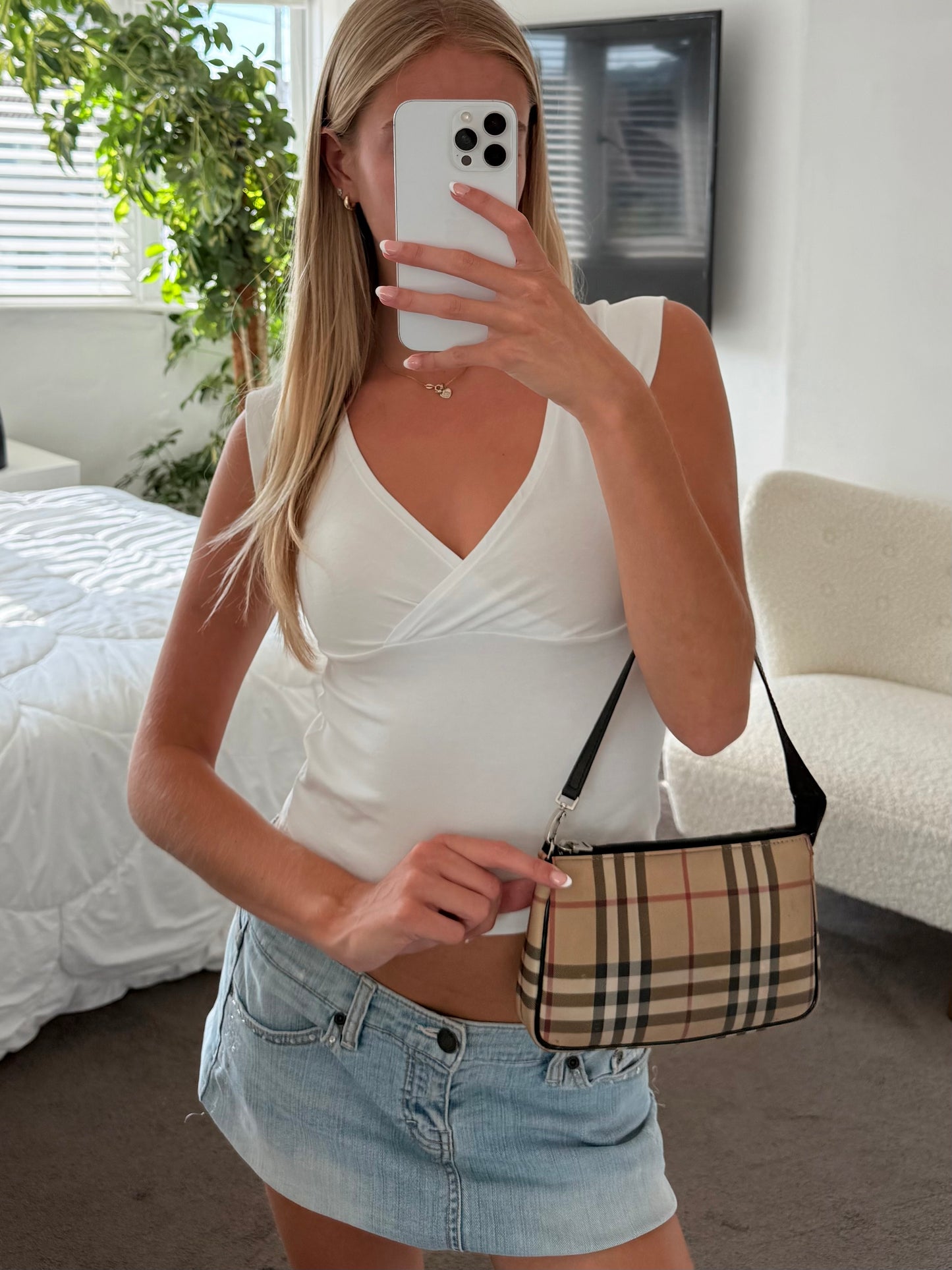Vintage Burberry Nova Check Pochette