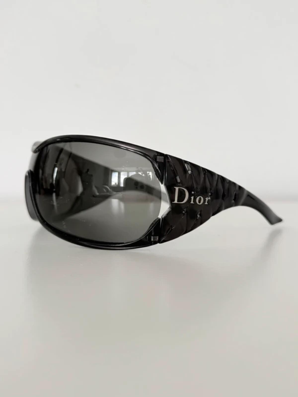 Dior Black Ribbon Shield Sunglasses