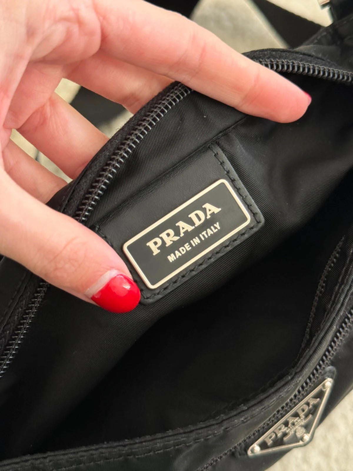 Prada Tessuto Nylon Crossbody Bag – Black