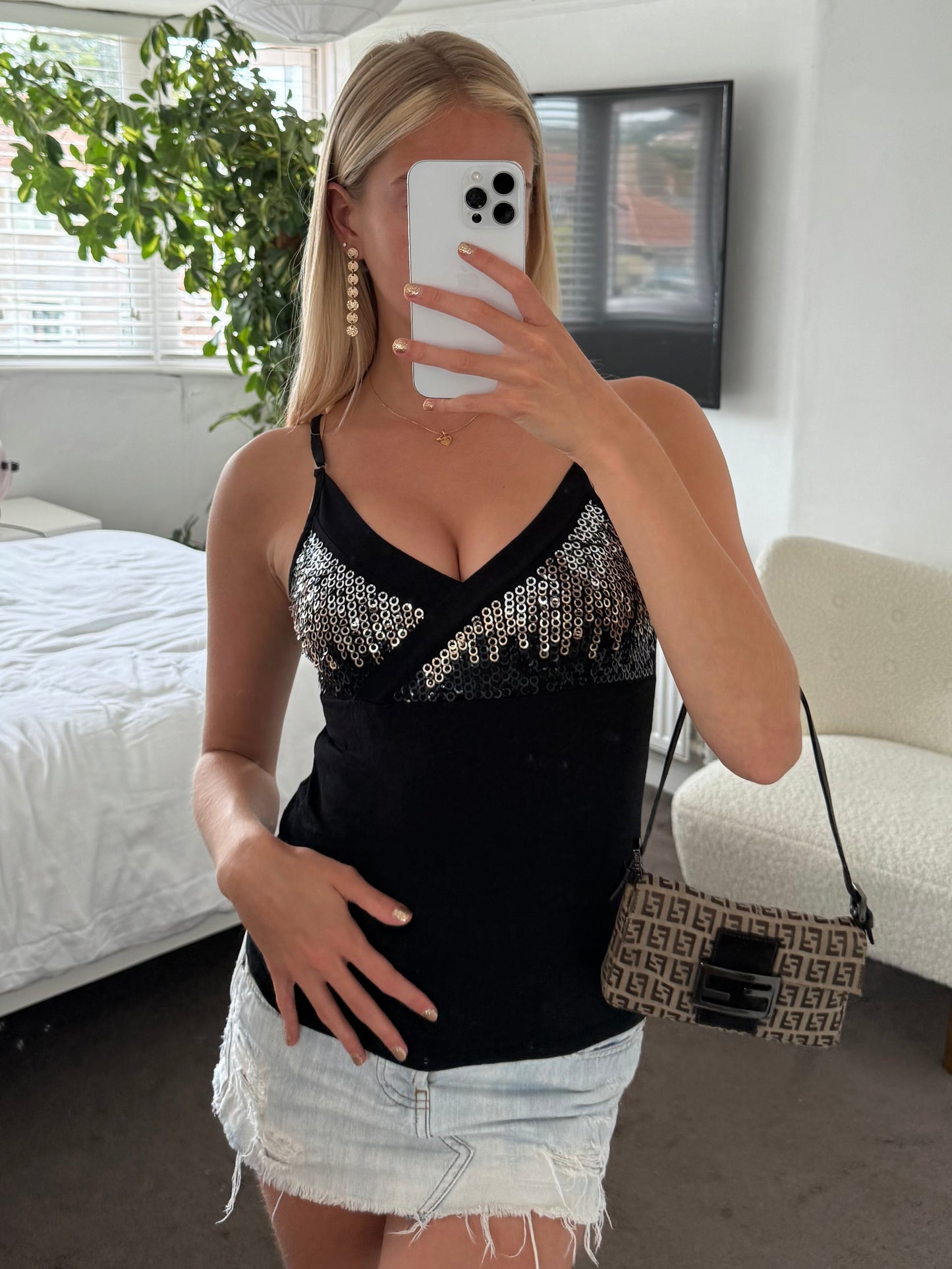 Sequin cami