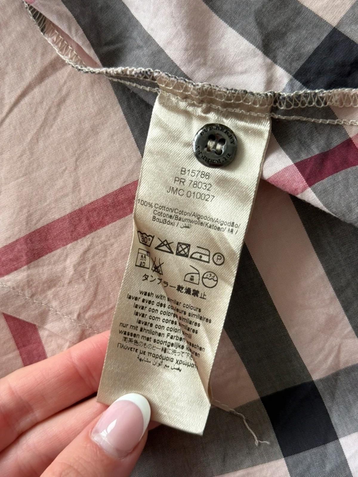 Burberry nova check short sleeve button up shirt