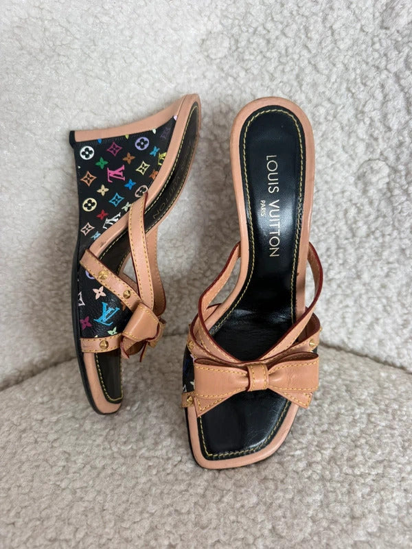 Louis Vuitton x Takashi Murakami Bow Wedge Sandals