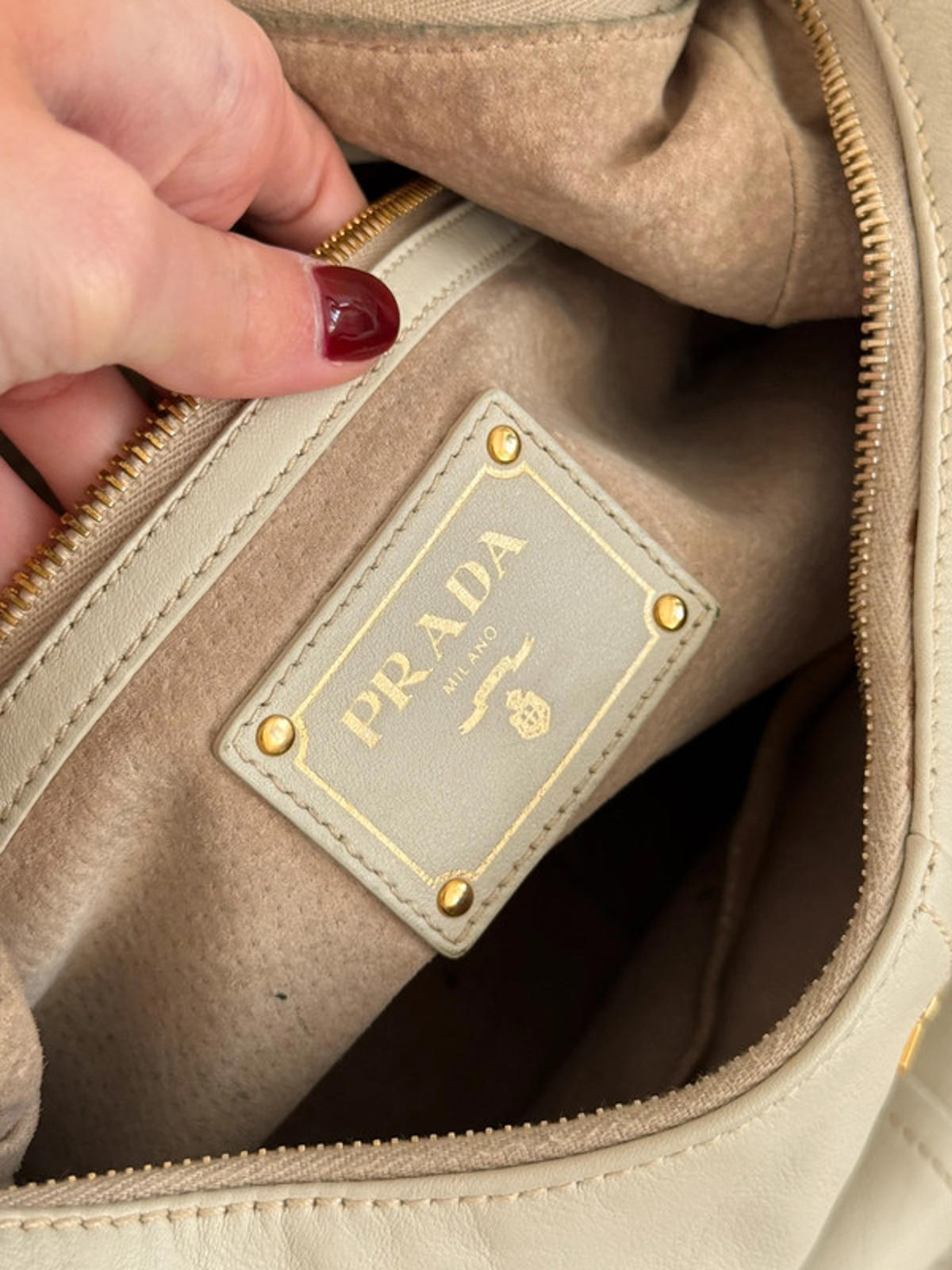 Prada Vitello Daino Hobo Bag
