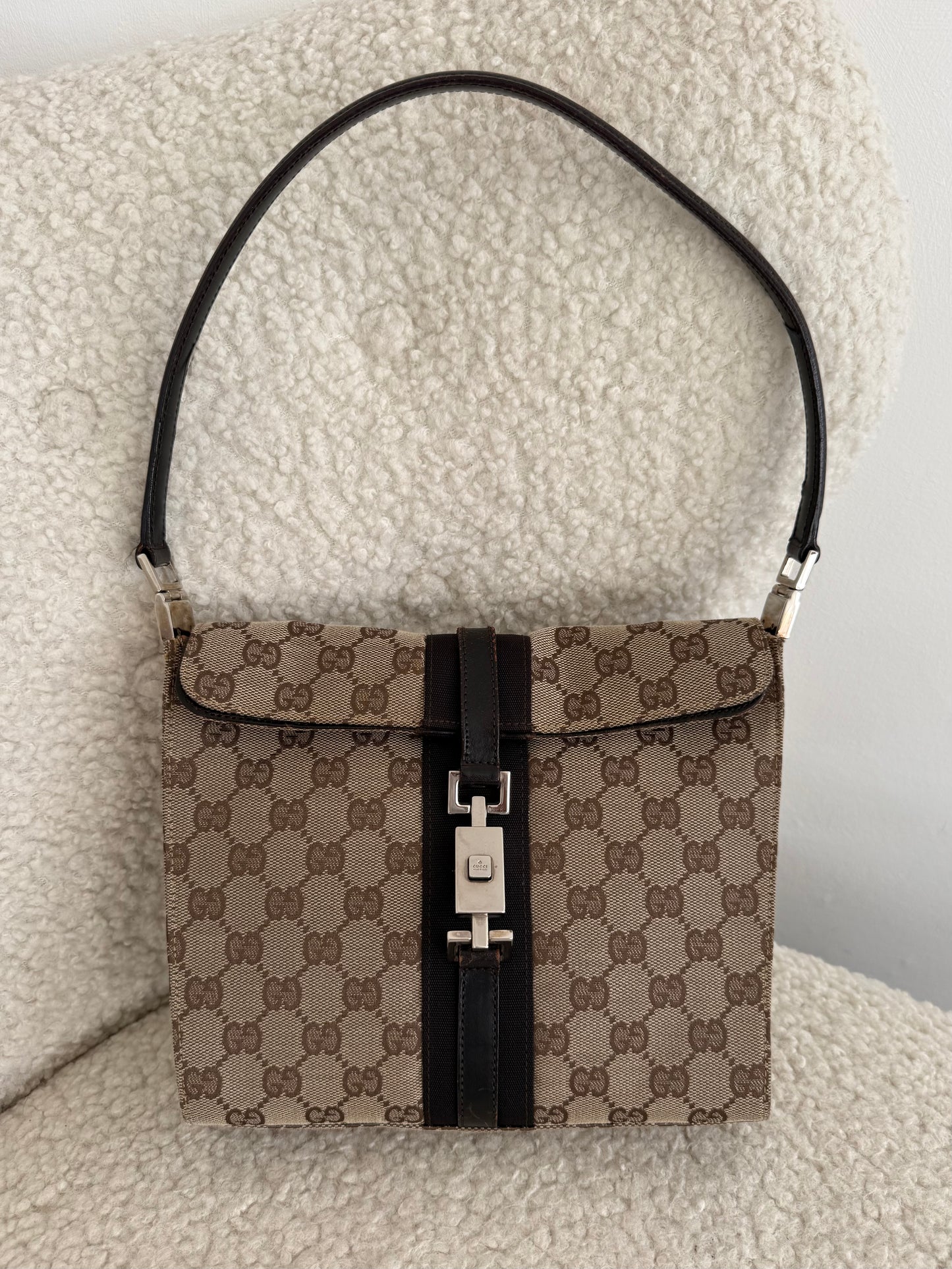 Gucci Jackie GG Canvas Shoulder Bag