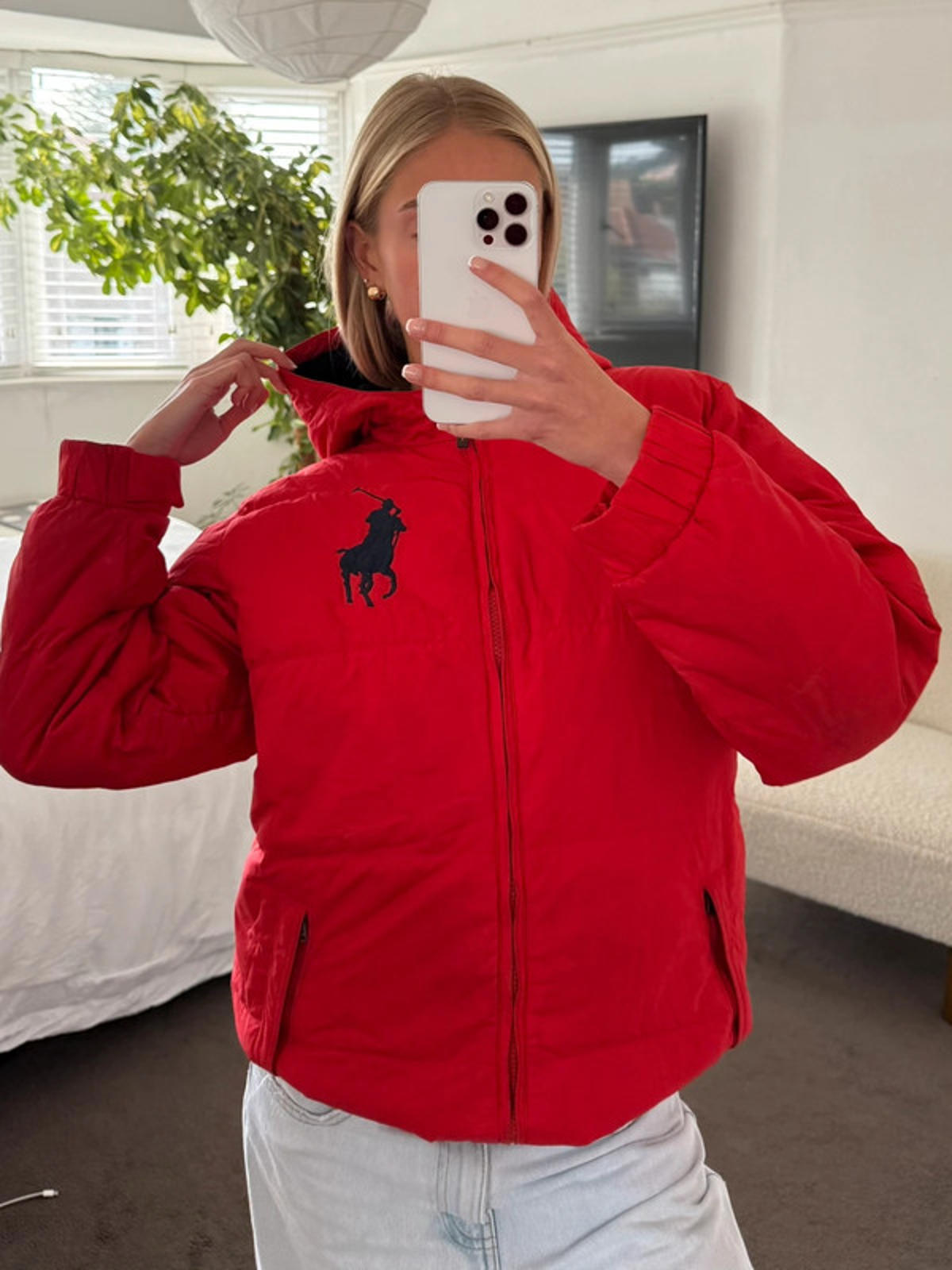 Ralph Lauren Red Puffer Jacket