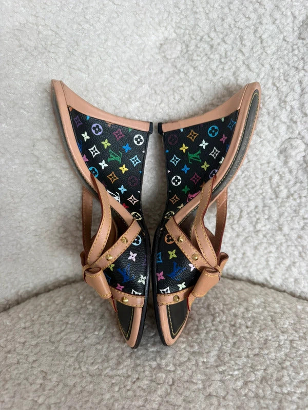 Louis Vuitton x Takashi Murakami Bow Wedge Sandals