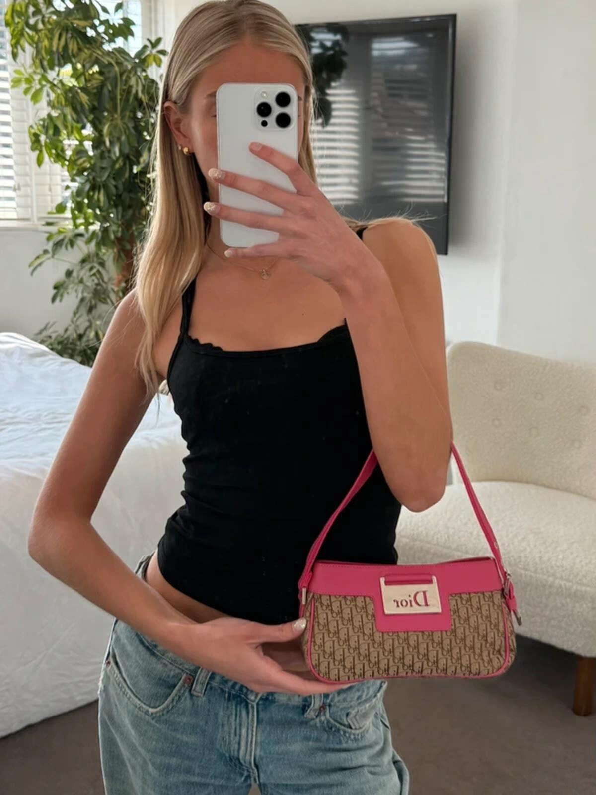 Christian Dior Oblique Pink Pochette