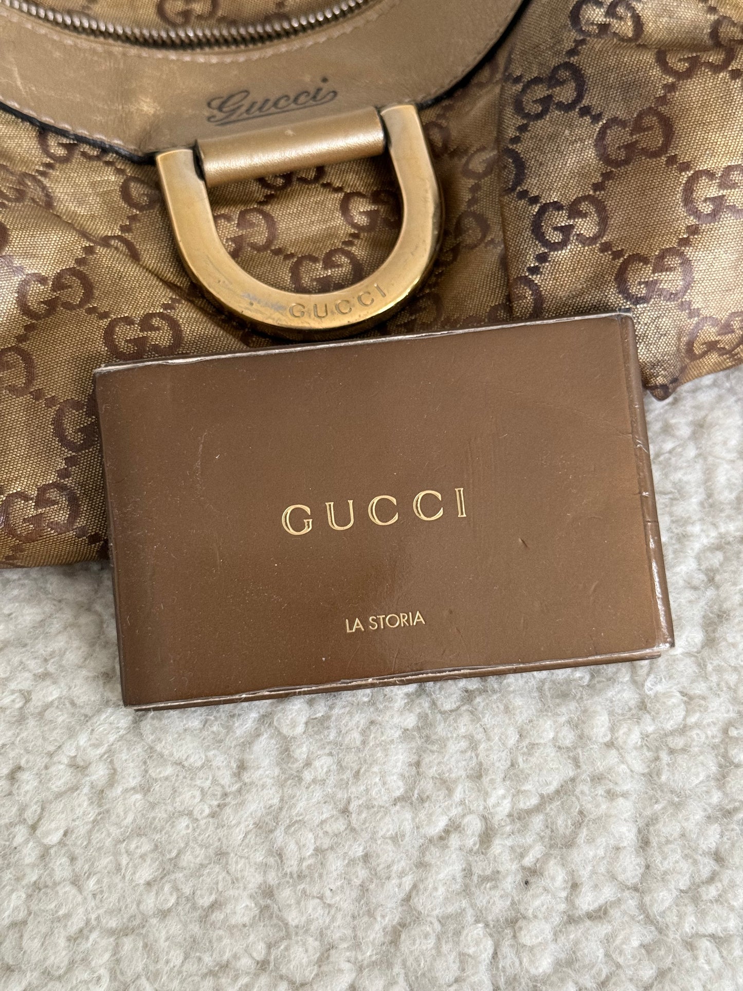 Gucci Monogram D Ring Shoulder Bag