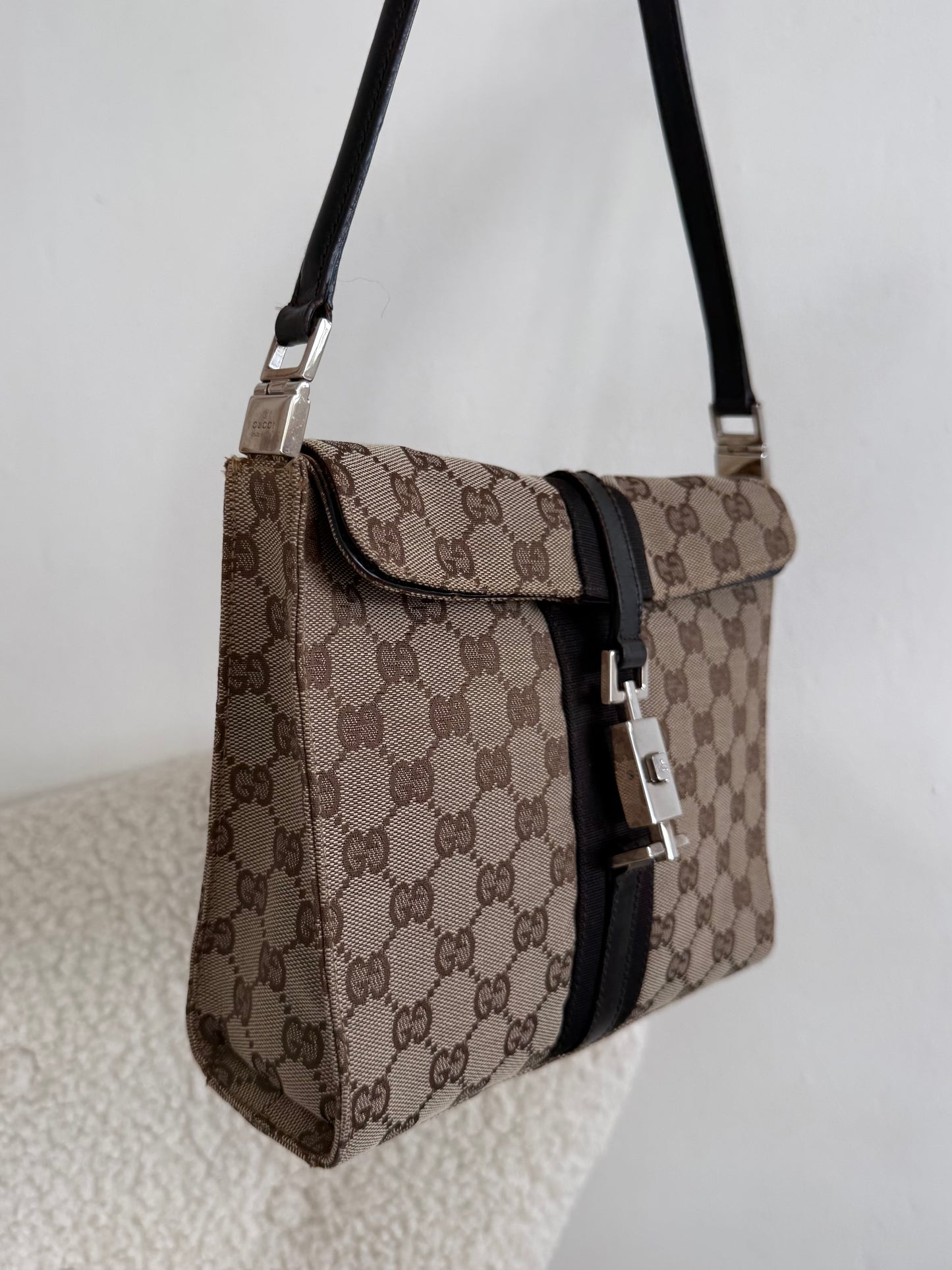 Gucci Jackie GG Canvas Shoulder Bag