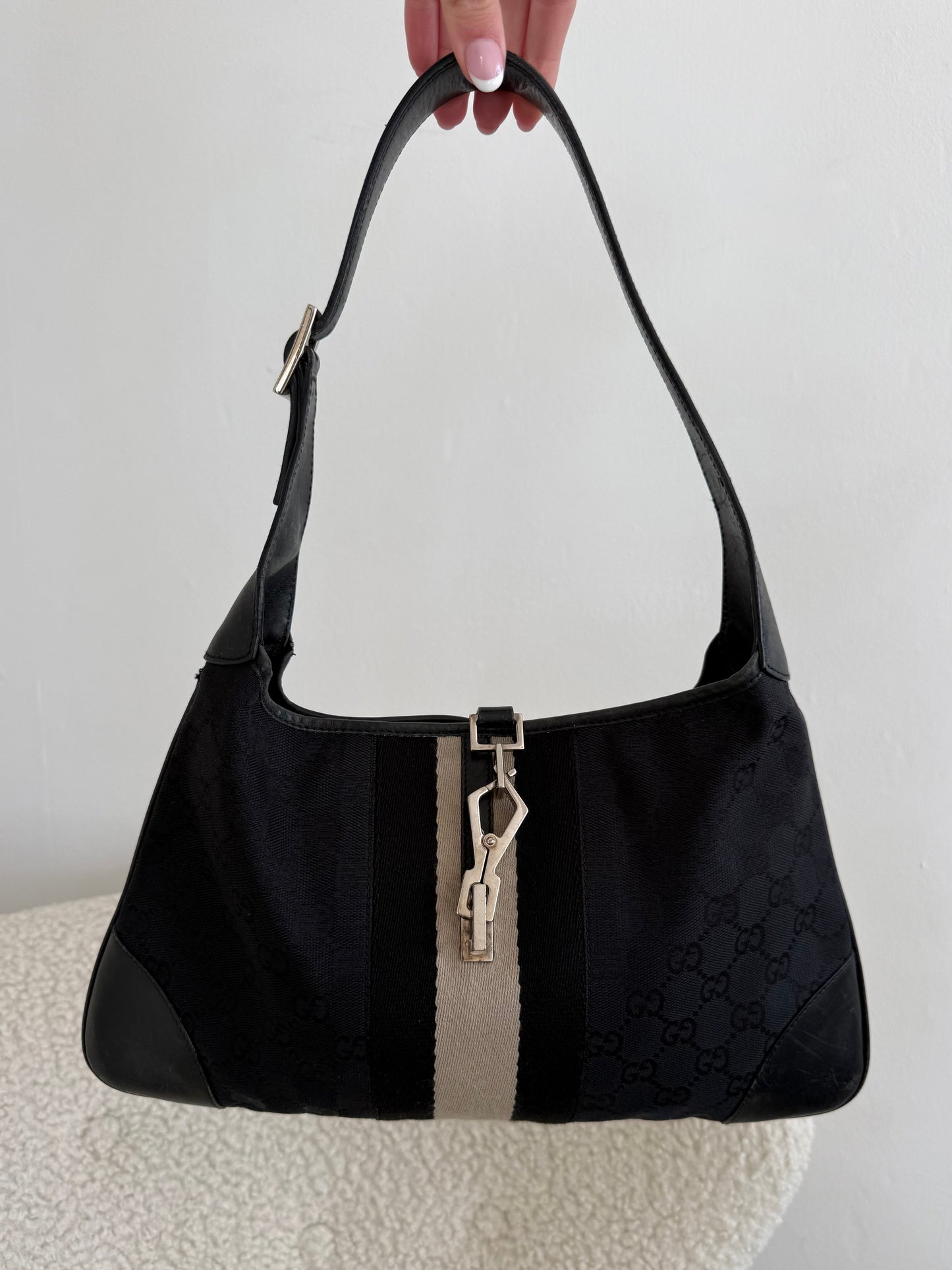 Gucci Jackie GG Canvas Shoulder Bag