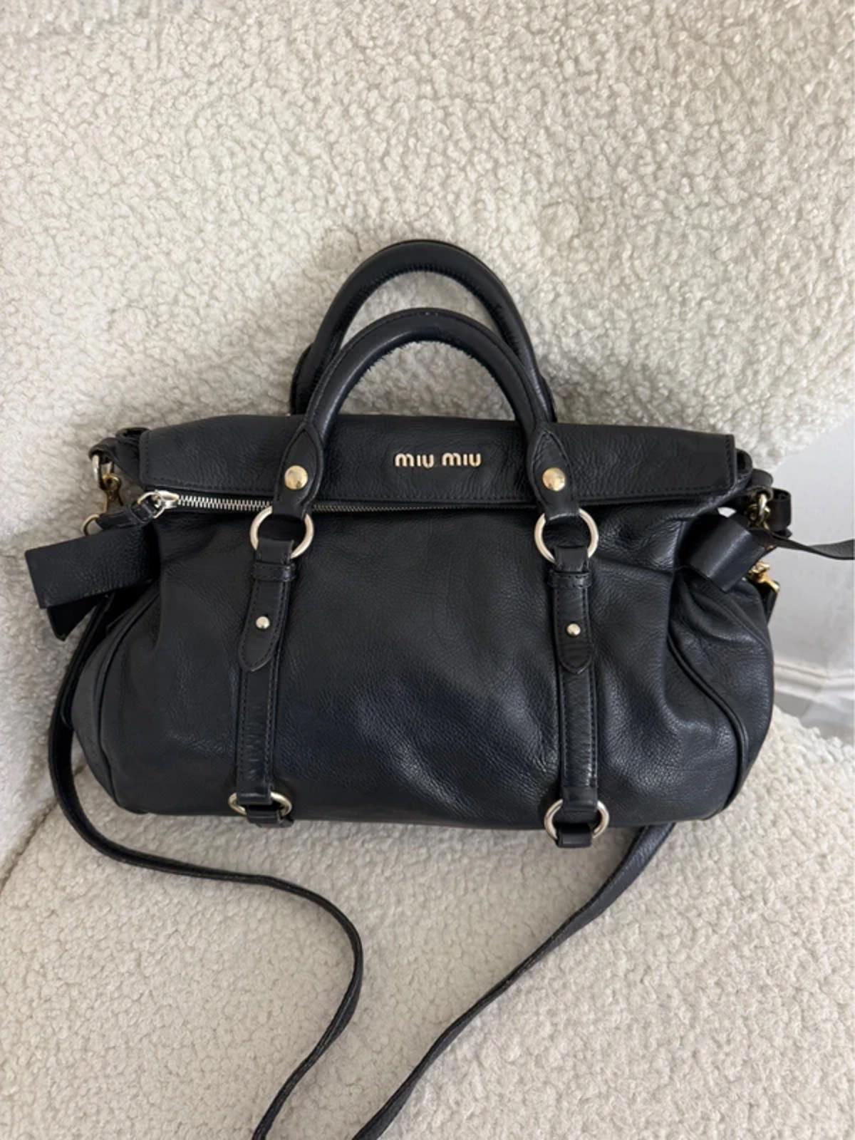 Miu Miu Vitello Lux Bow bag