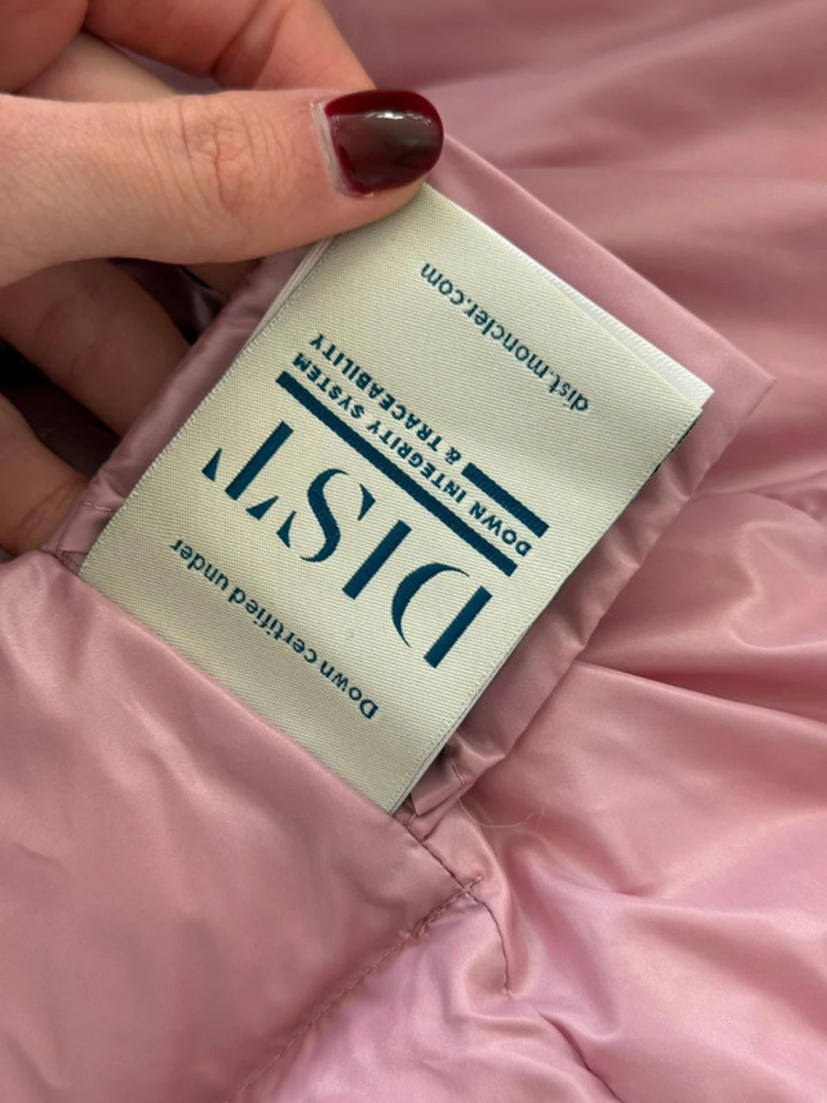 Moncler Brouel Giubbotto pink down jacket