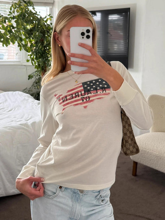 Polo Ralph Lauren USA Flag Long Sleeve Top