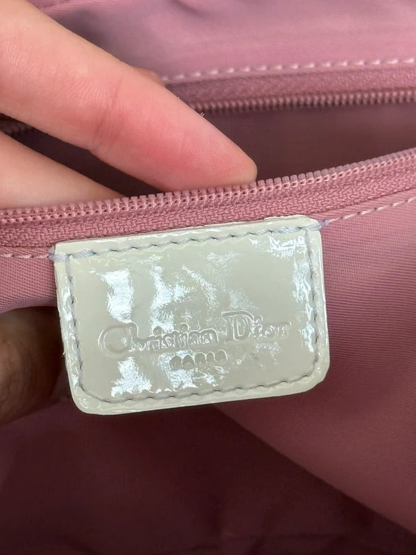 dior pink trotter no.1 shoulder bag