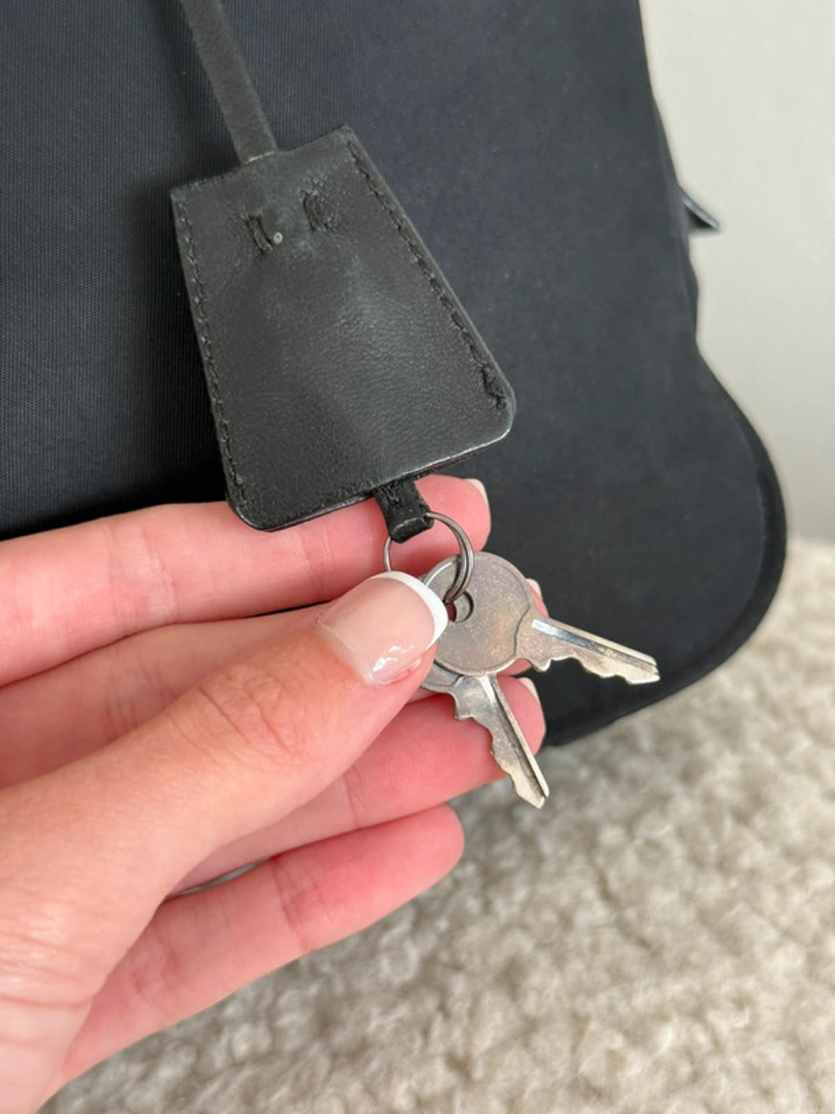 Prada black tessuto nylon bag