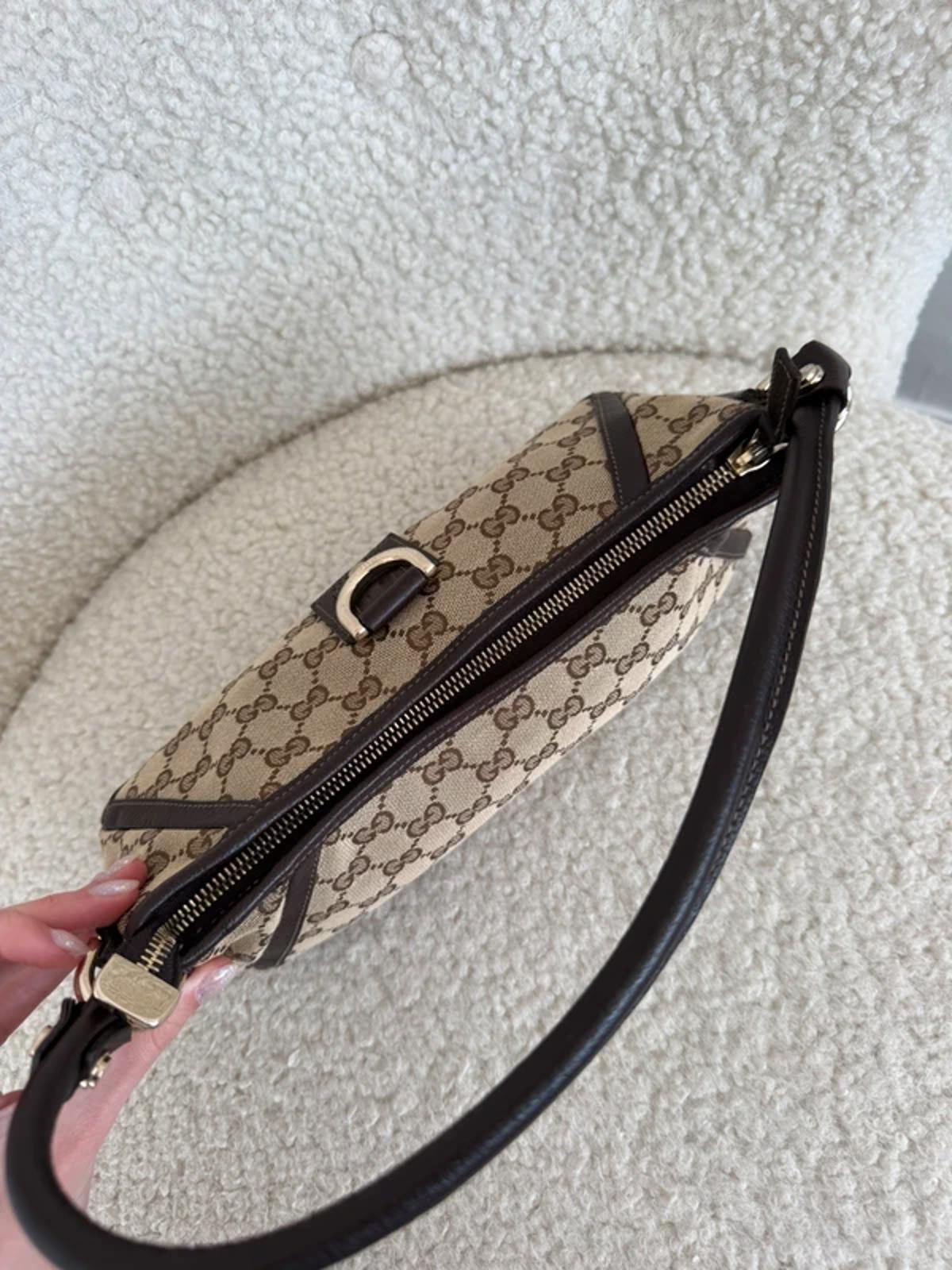 Gucci Abbey D-Ring Small Shoulder Bag GG Canvas