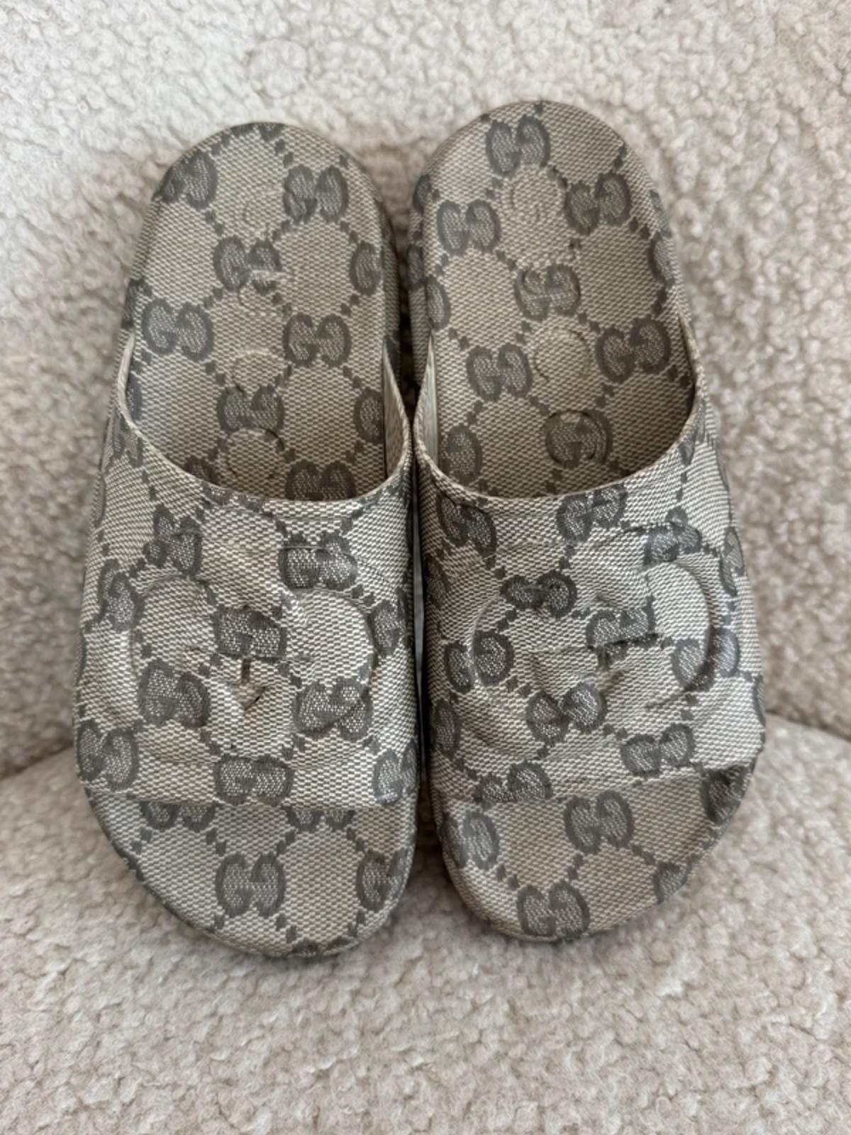 Gucci GG monogram platform slides
