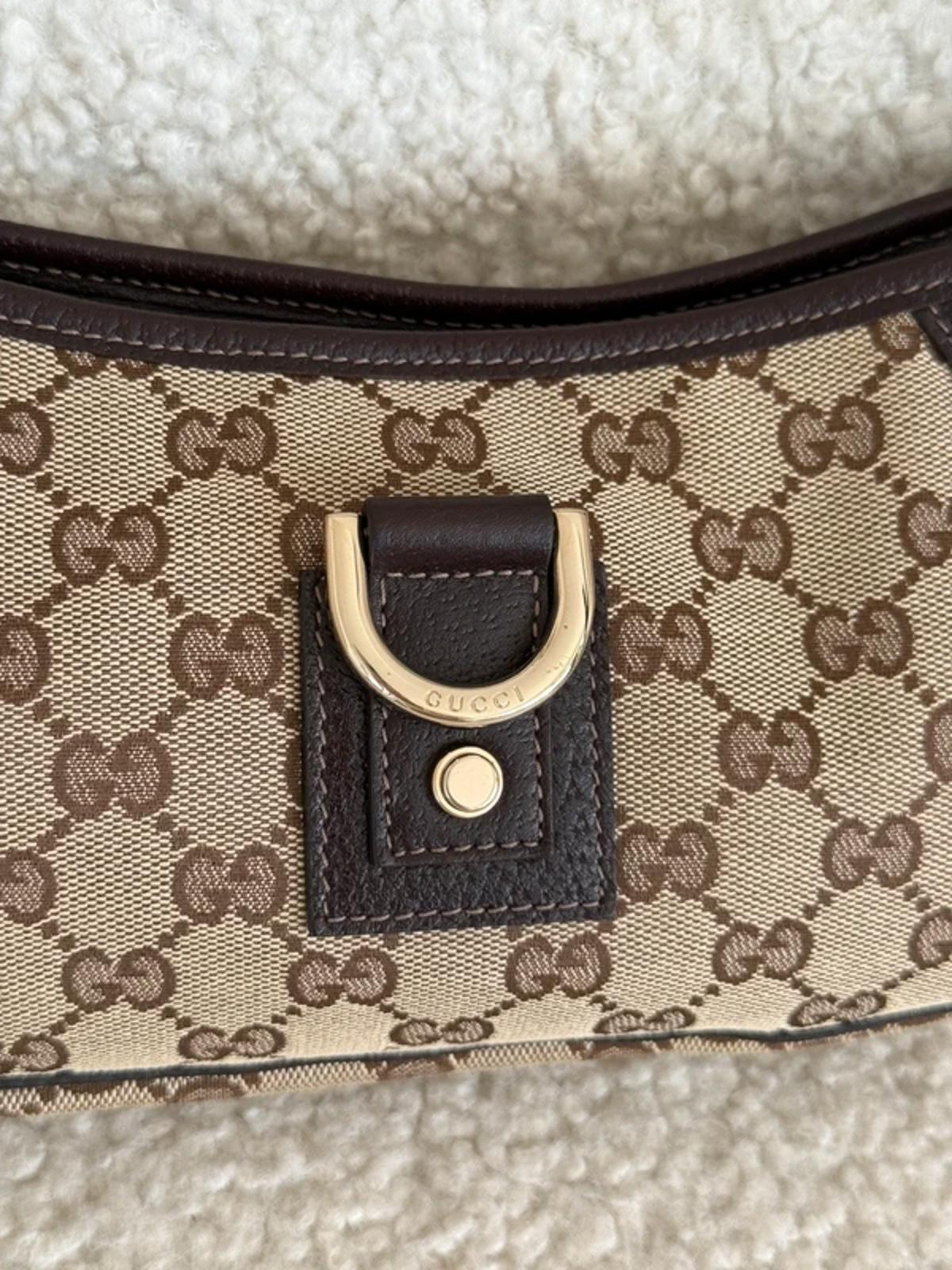 Gucci Abbey D-Ring Small Shoulder Bag GG Canvas