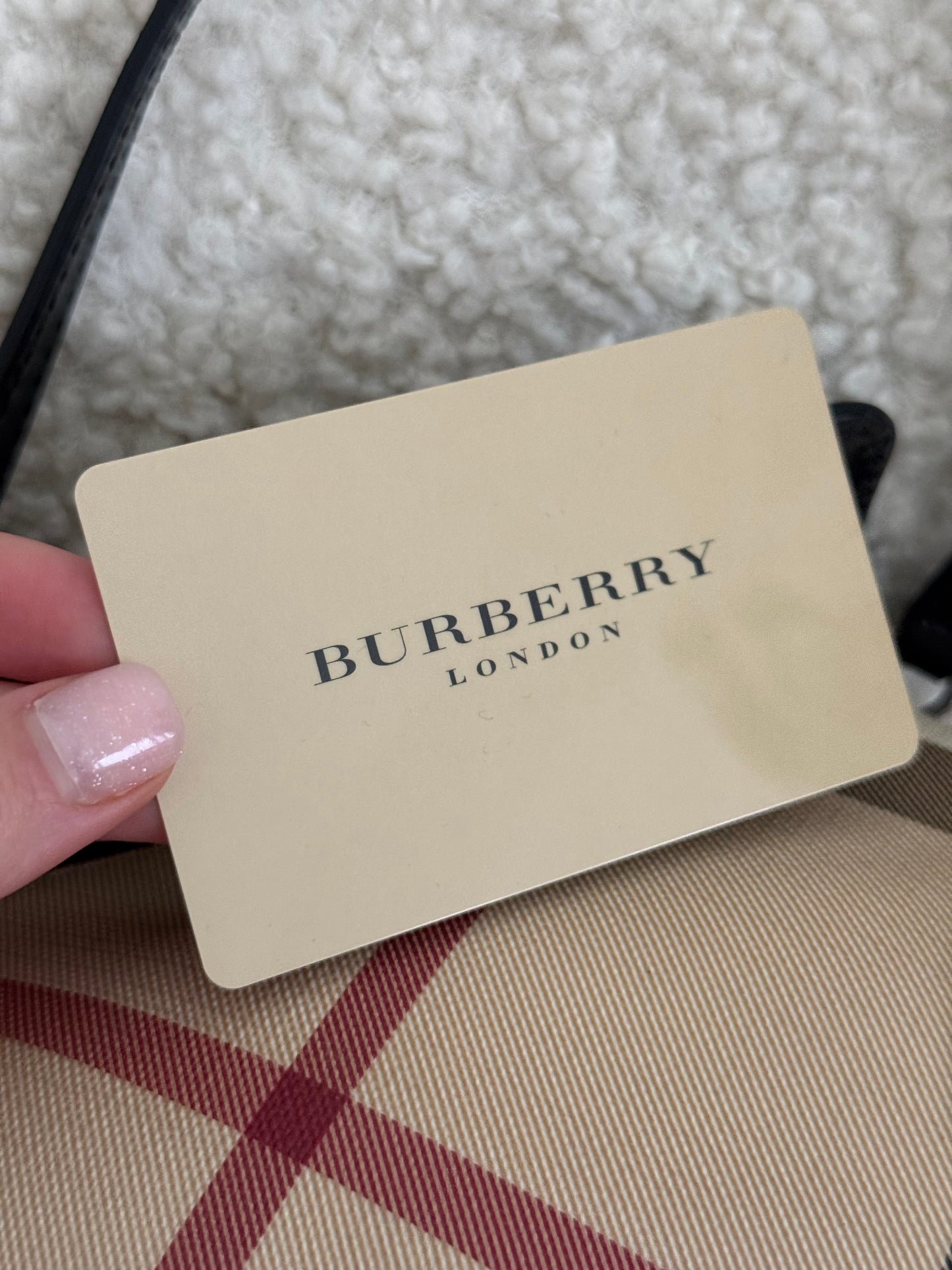 Burberry mini vintage check shoulder bag