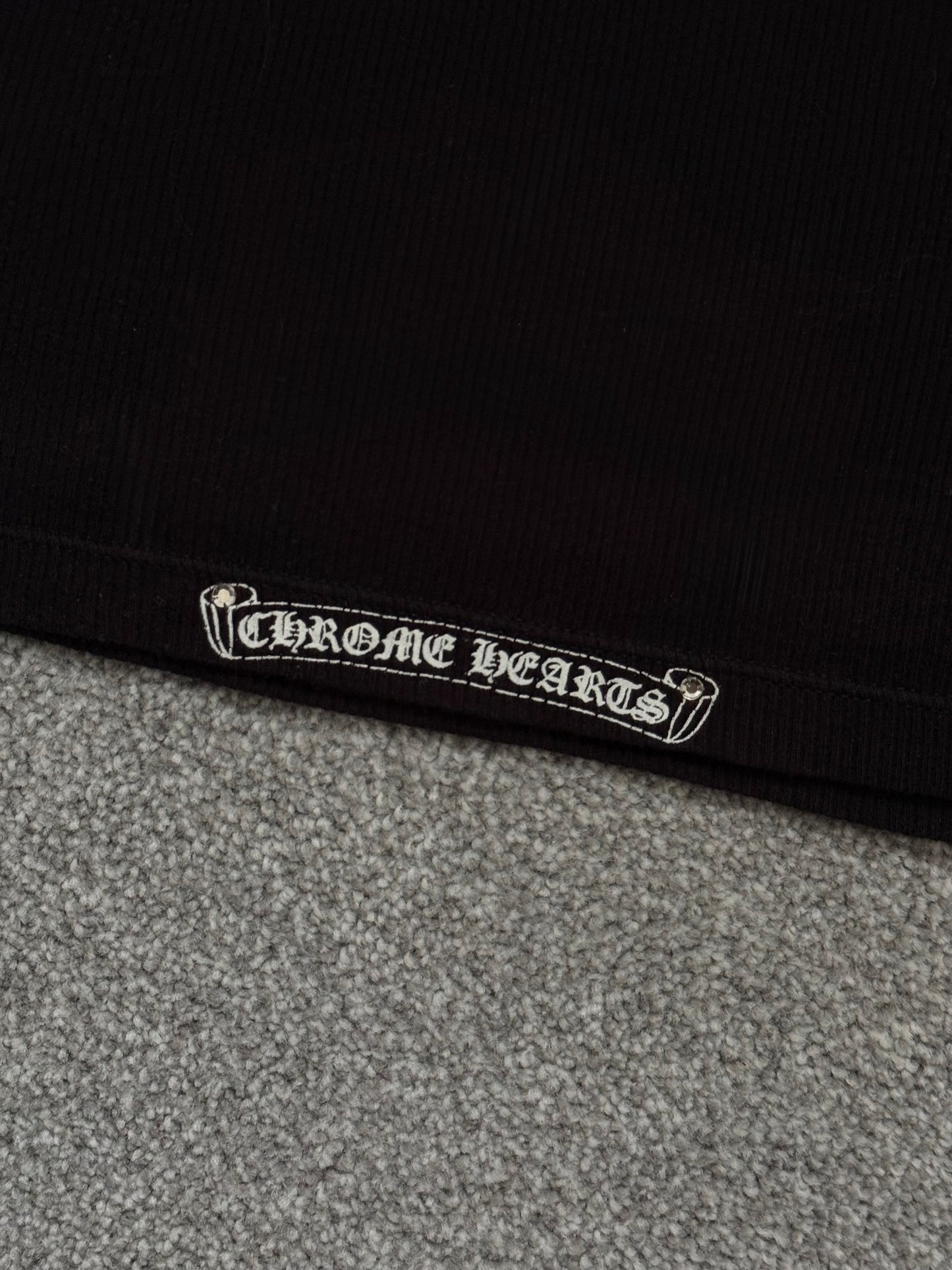 Chrome Hearts Cross Logo Ribbed Tank Top