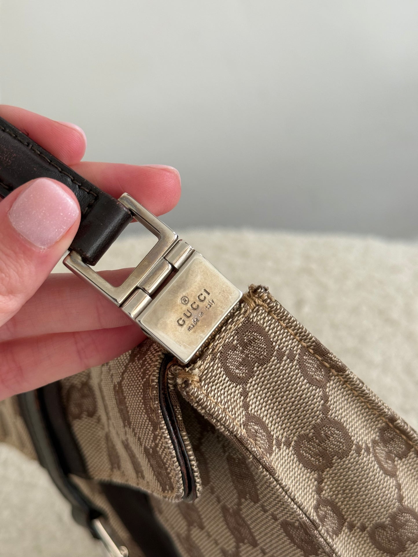 Gucci Jackie GG Canvas Shoulder Bag