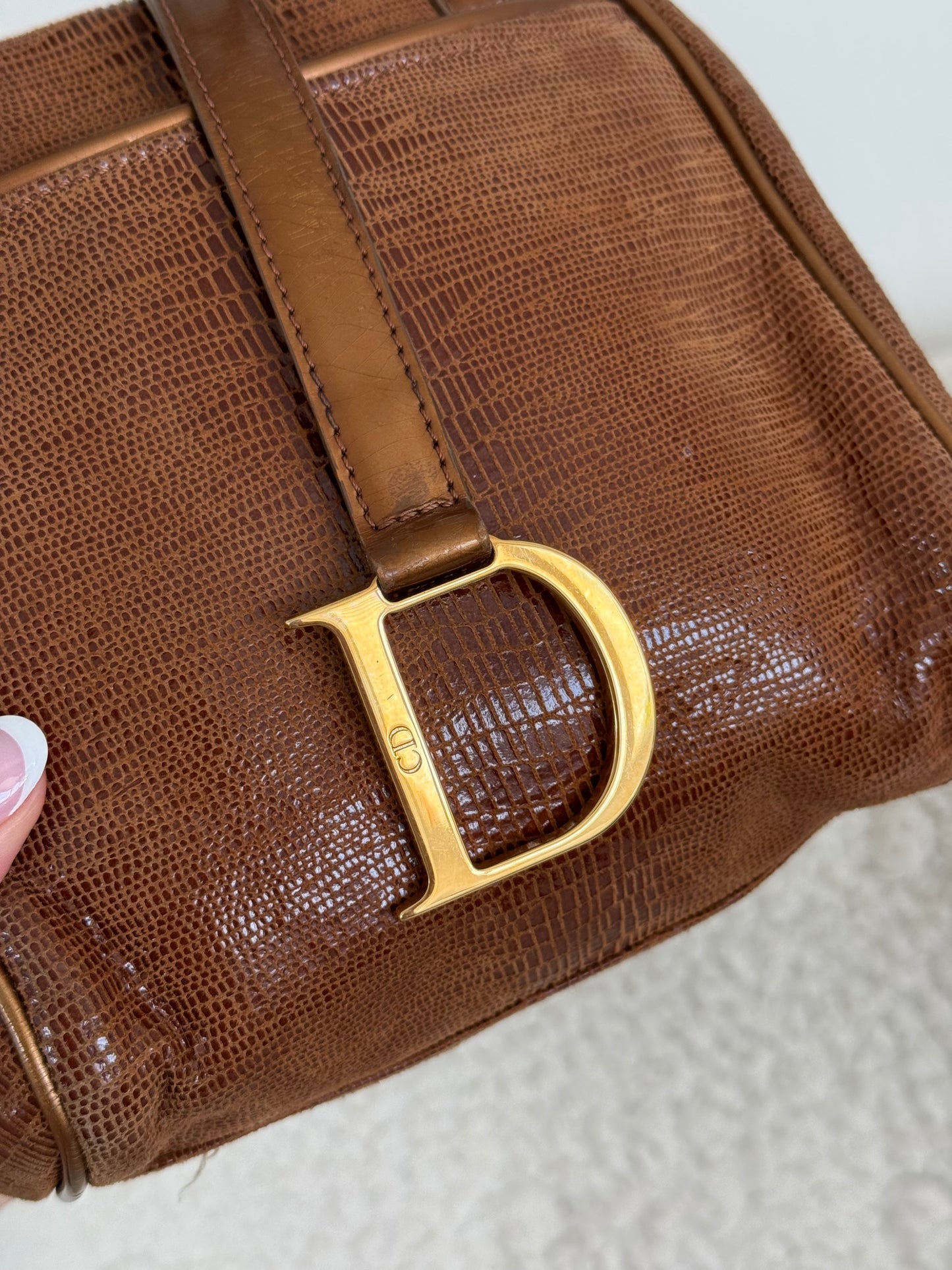 Christian Dior Saddle Bowling Bag
