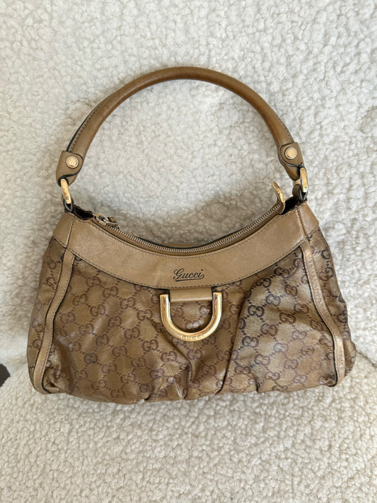 Gucci Monogram D Ring Shoulder Bag