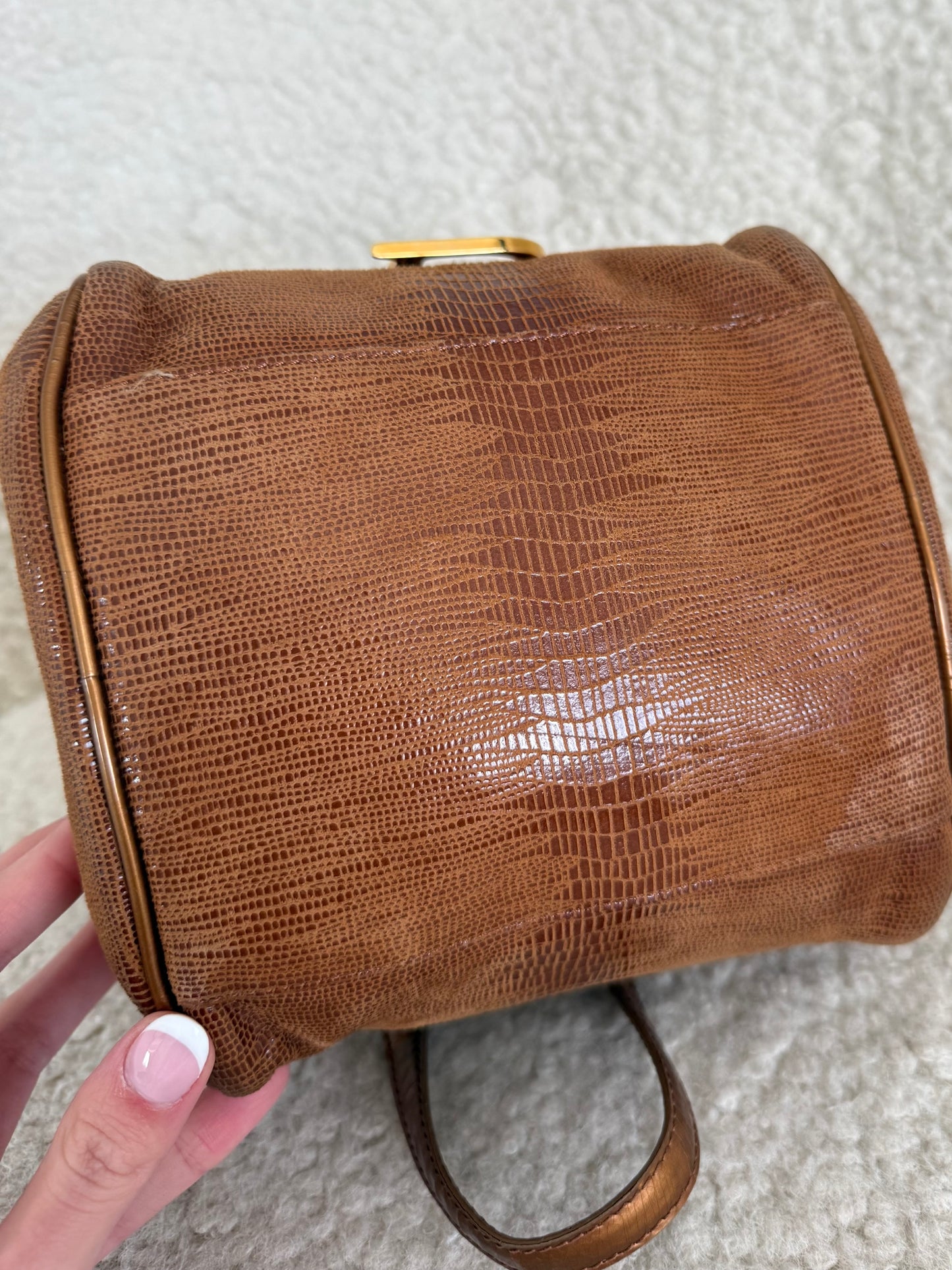 Christian Dior Saddle Bowling Bag