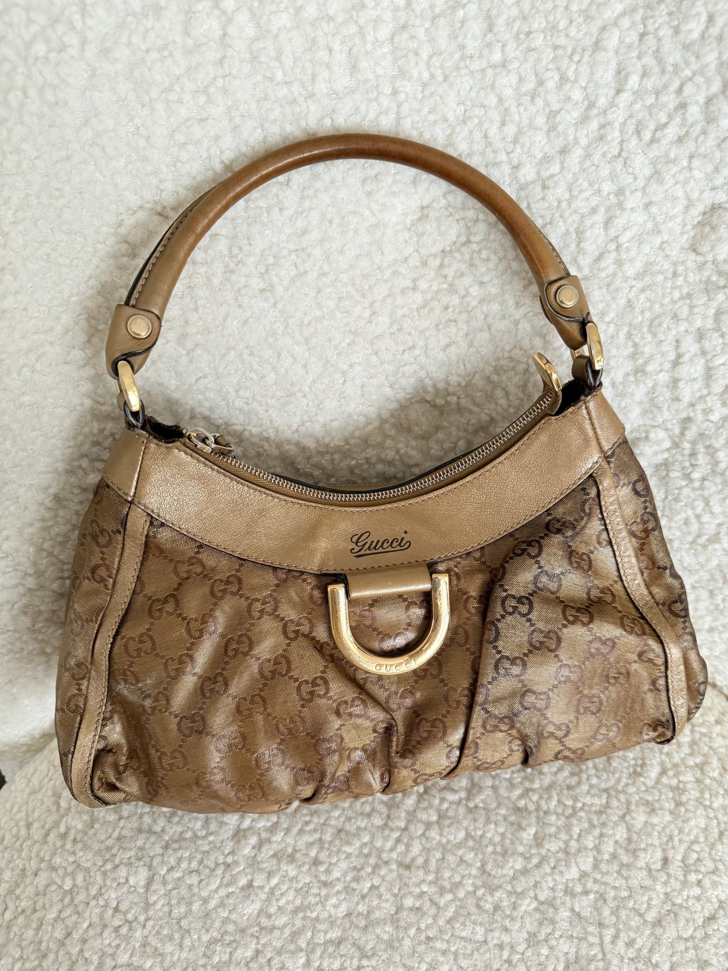 Gucci Monogram D Ring Shoulder Bag