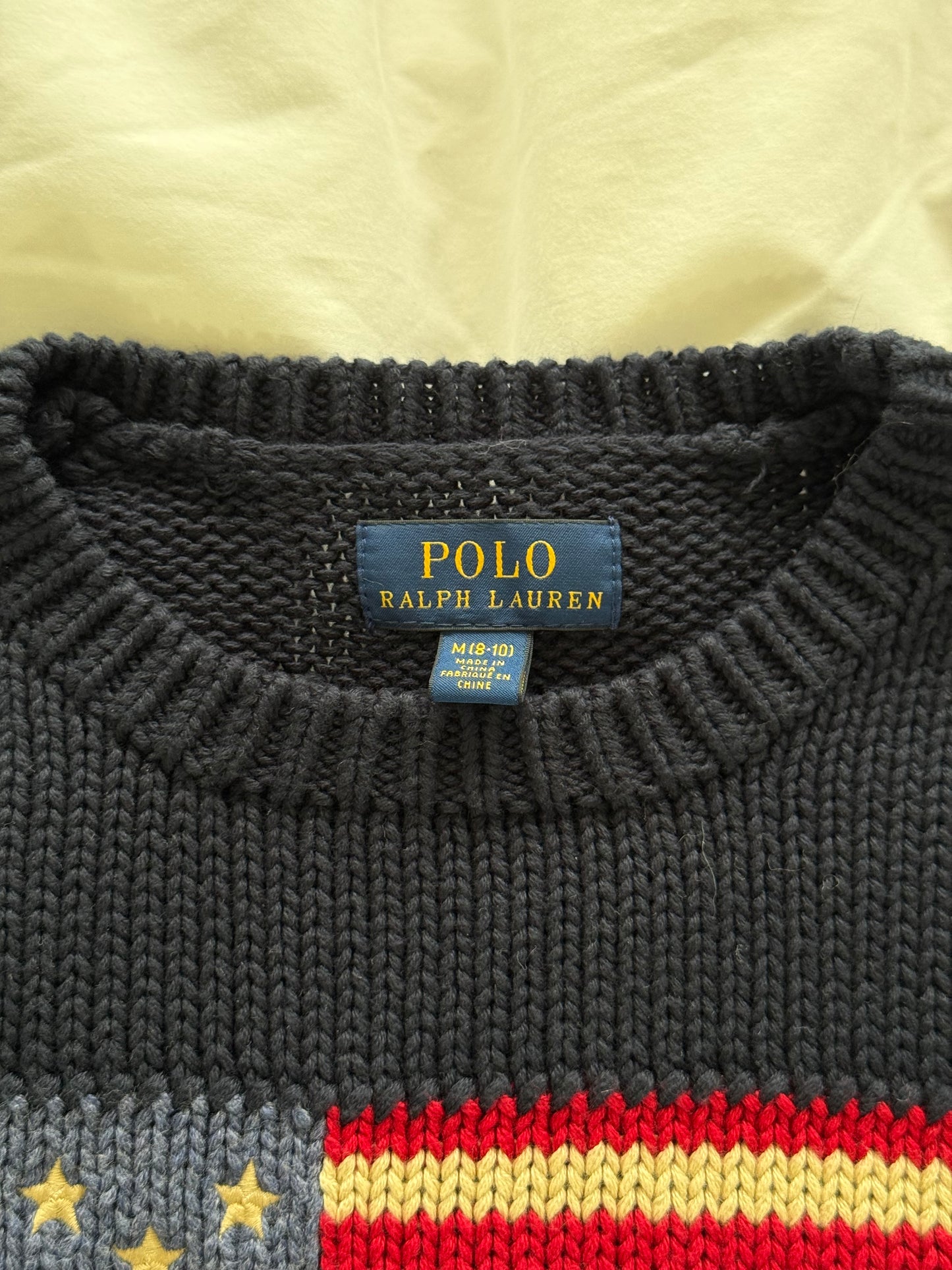 Navy American flag jumper