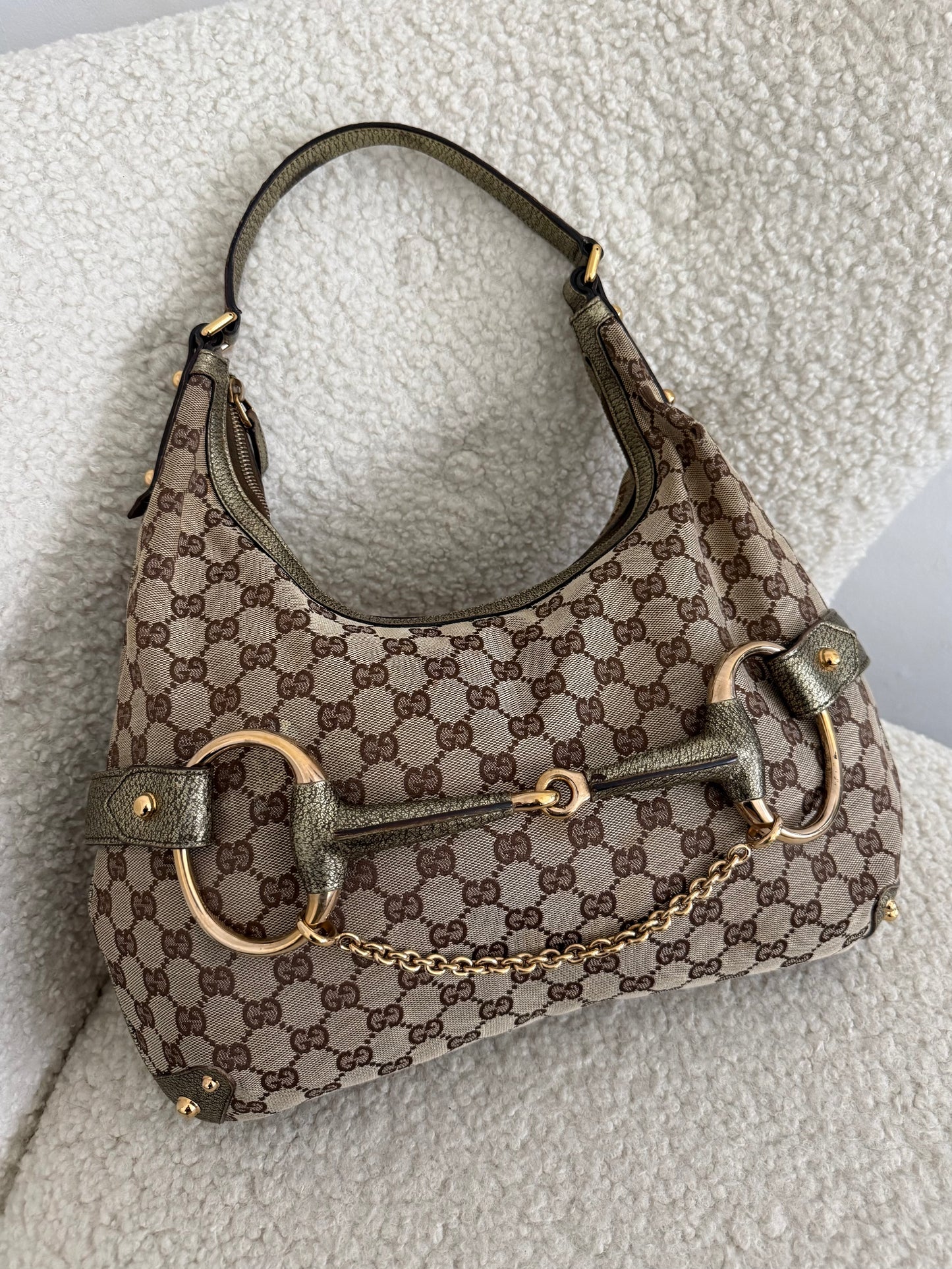Gucci Horsebit Hobo Shoulder Bag