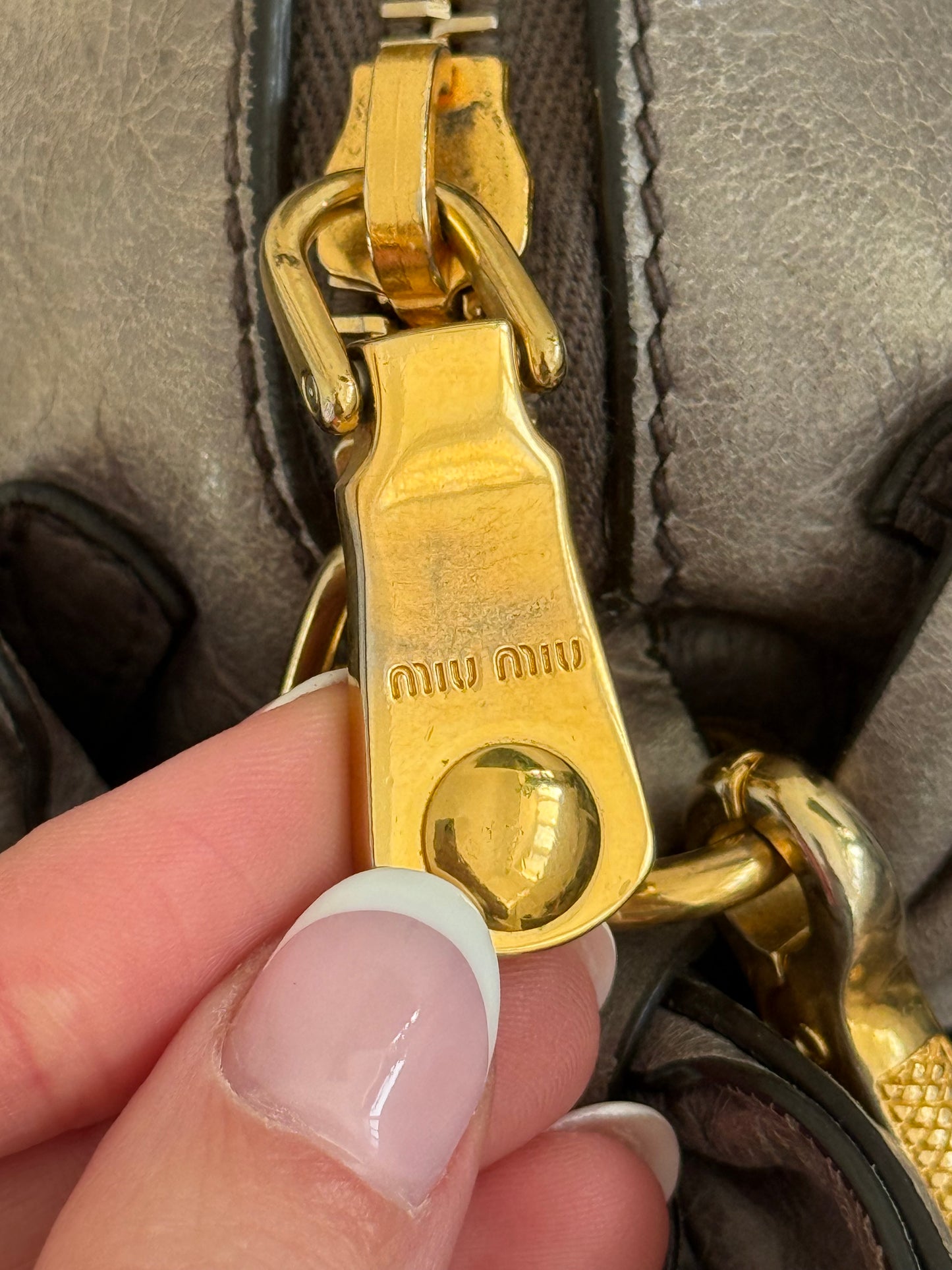 Miu Miu 2-Way Vitello Lux Bow Bag