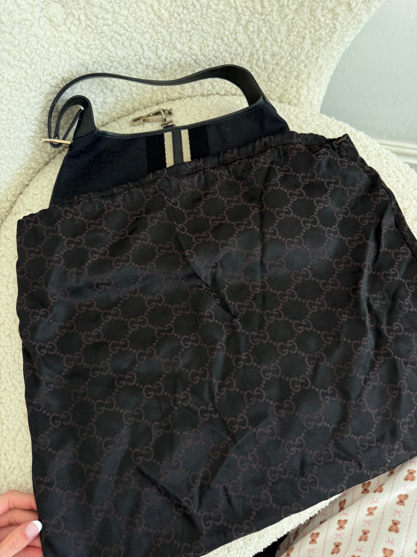 Gucci Jackie GG Canvas Shoulder Bag