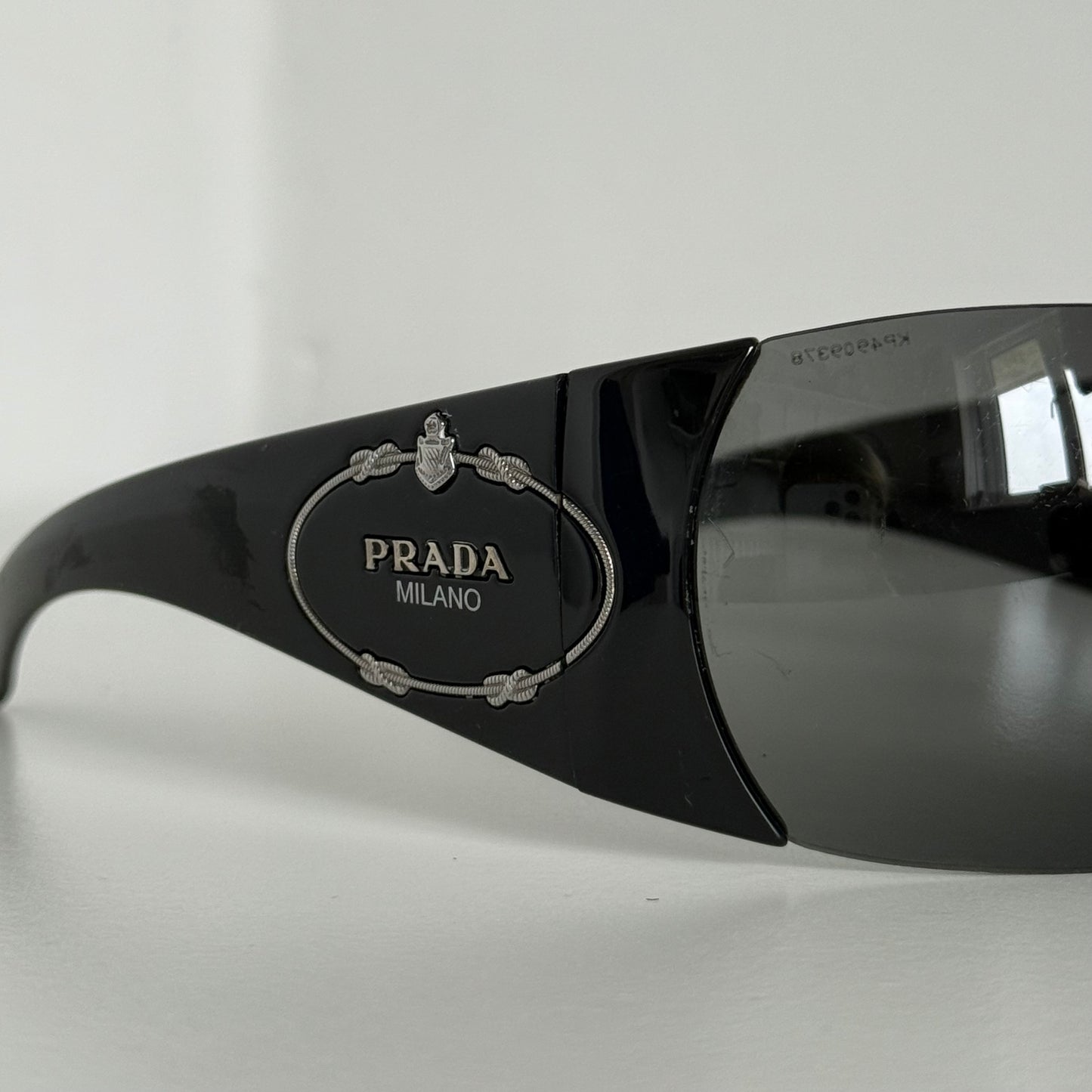 Prada Black Logo Shield Sunglasses