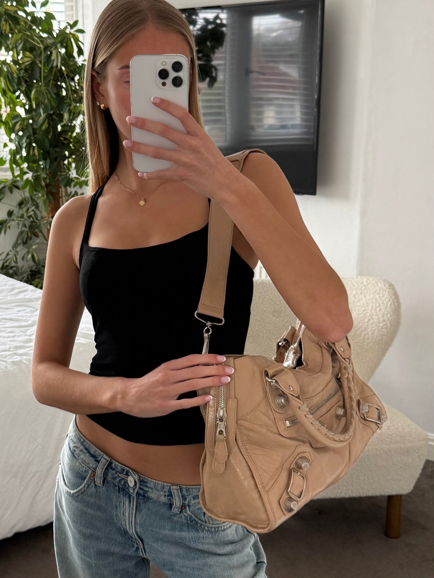 Balenciaga Le City Handbag – Beige
