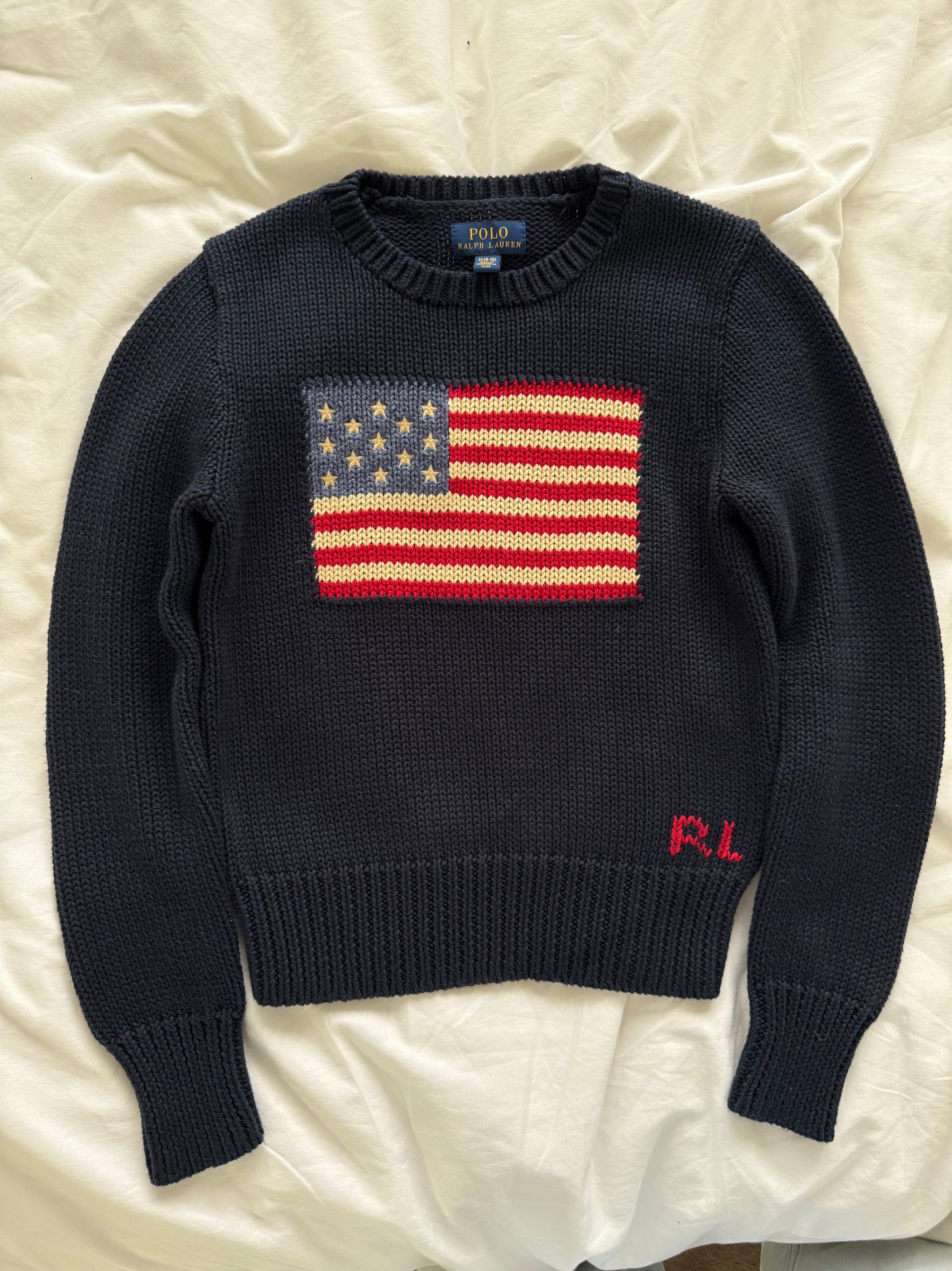 Navy American flag jumper