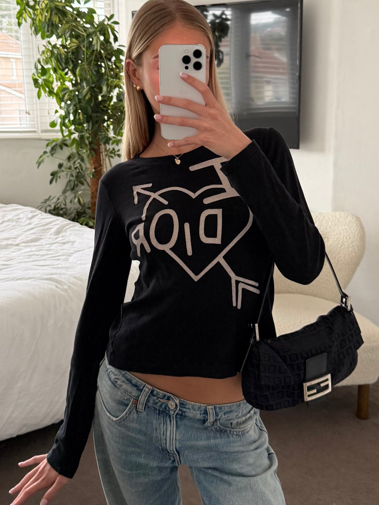 Dior “I <3 Dior” Long Sleeve Top