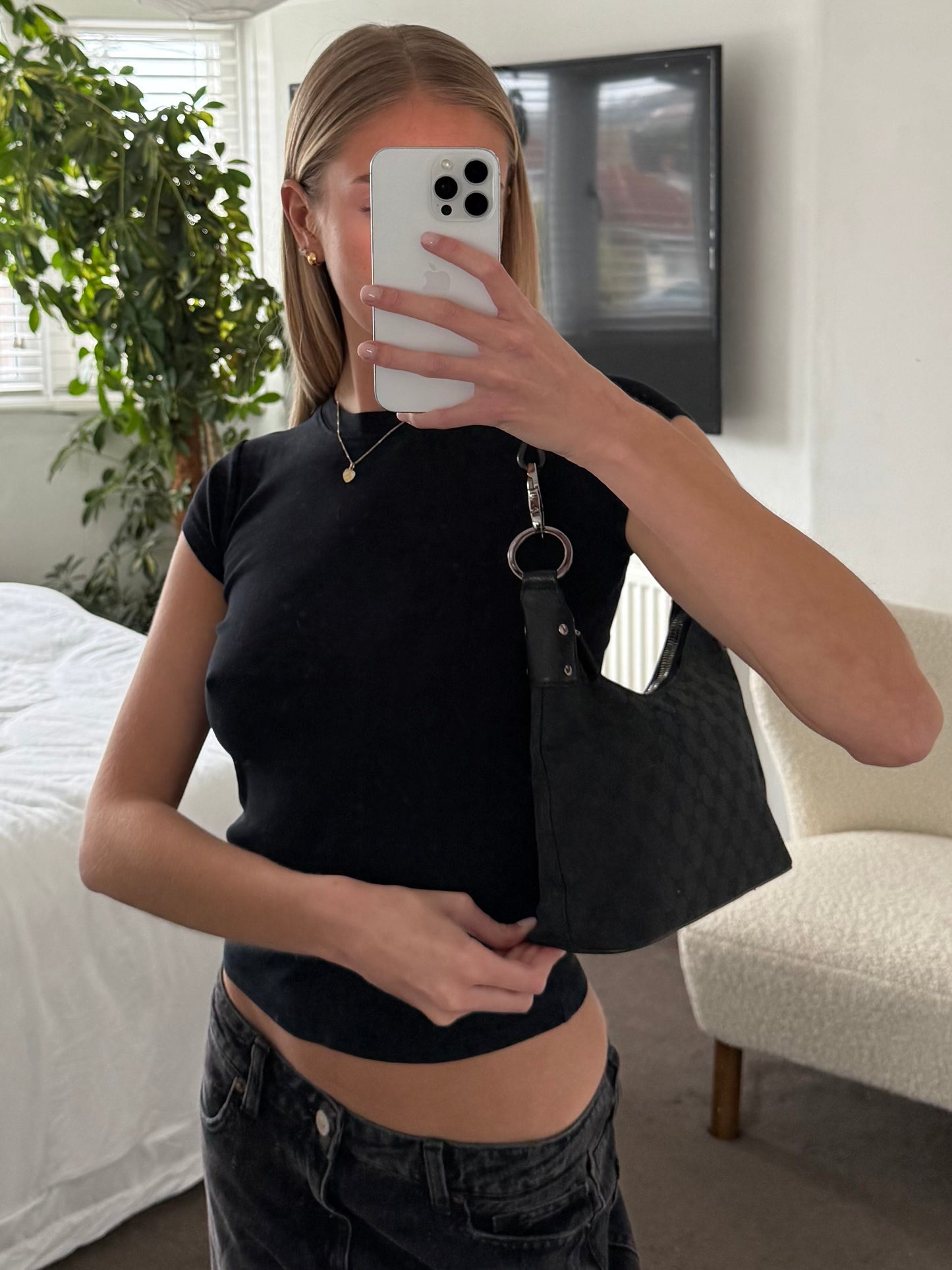 Gucci GG canvas shoulder bag