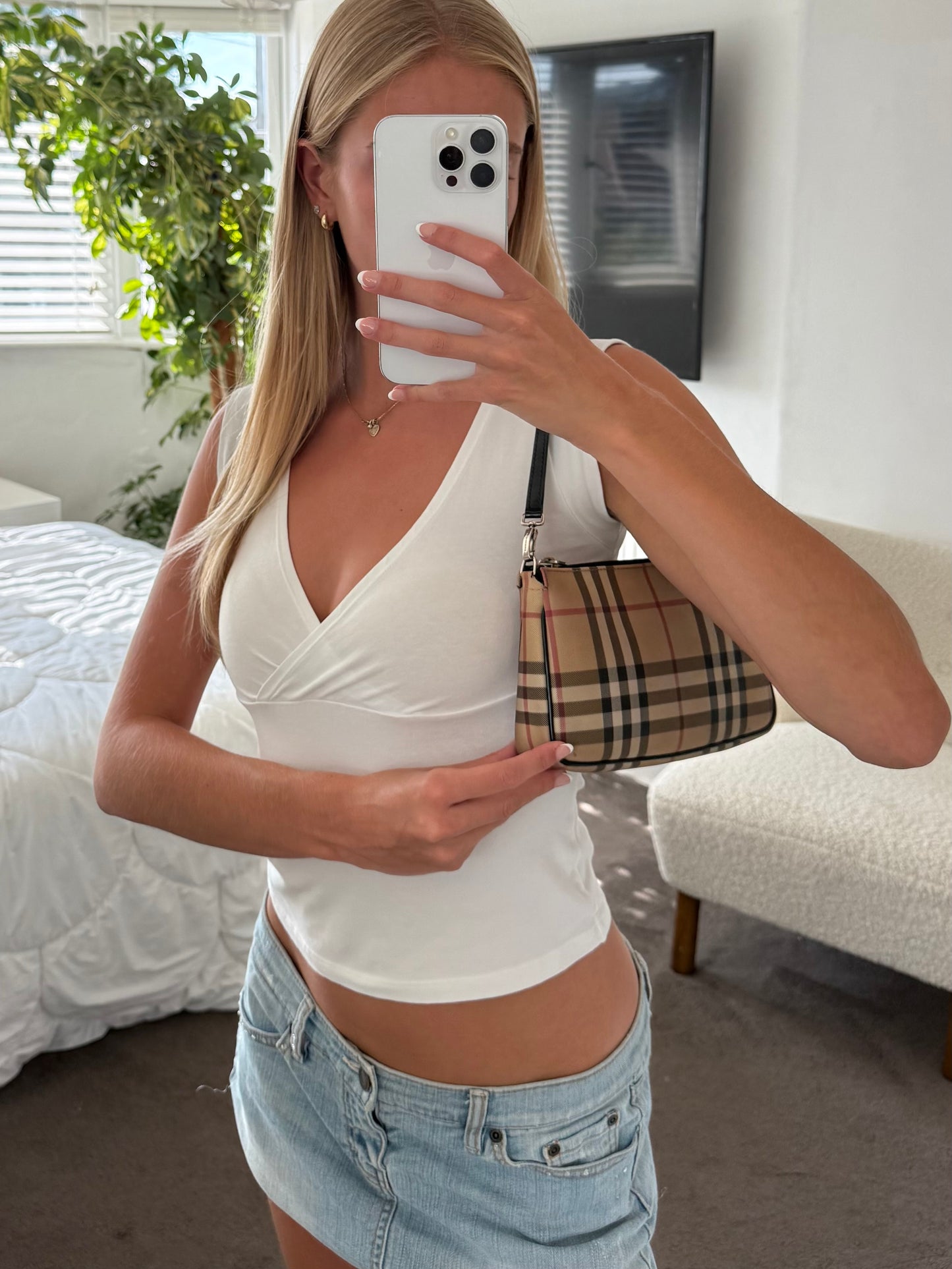 Vintage Burberry Nova Check Pochette