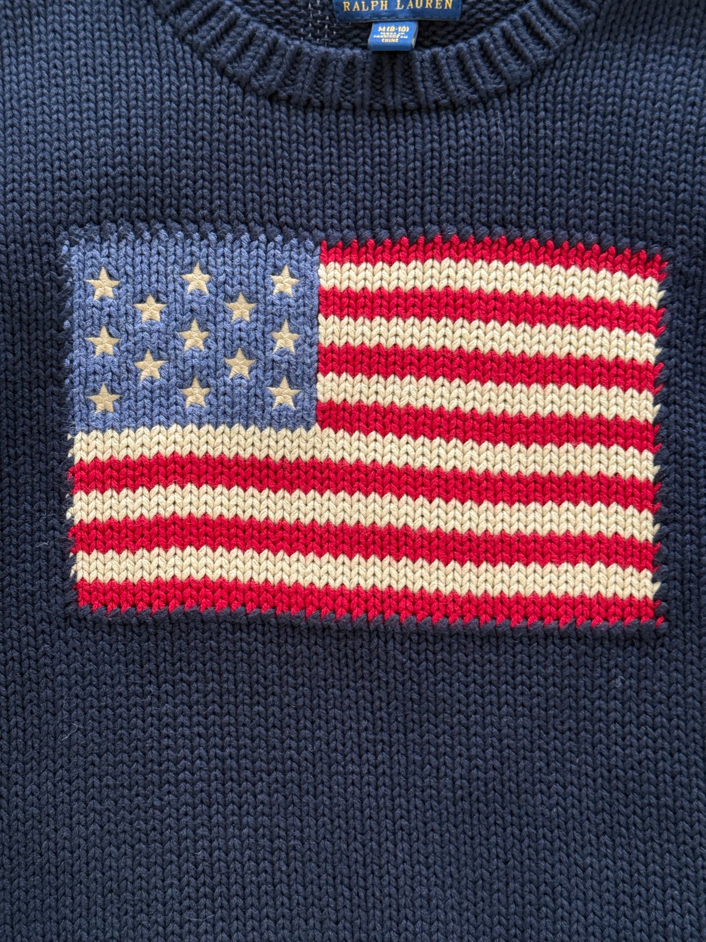 Navy American flag jumper