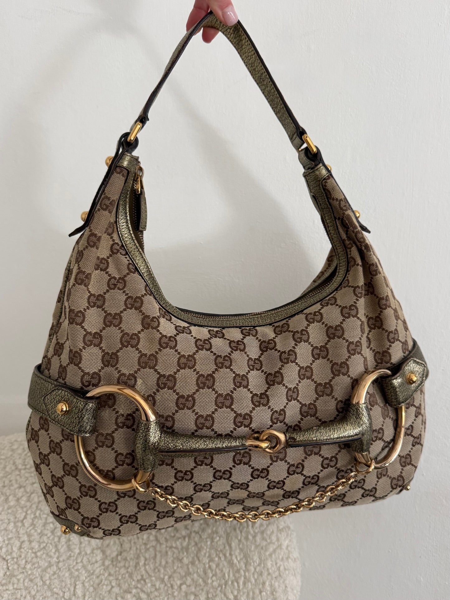 Gucci Horsebit Hobo Shoulder Bag