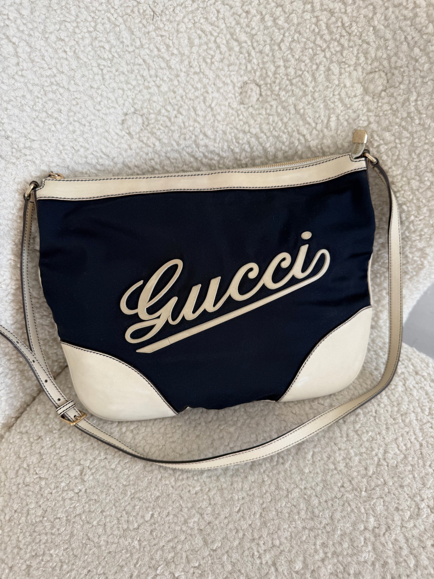 Gucci Script Logo Shoulder / Crossbody Bag