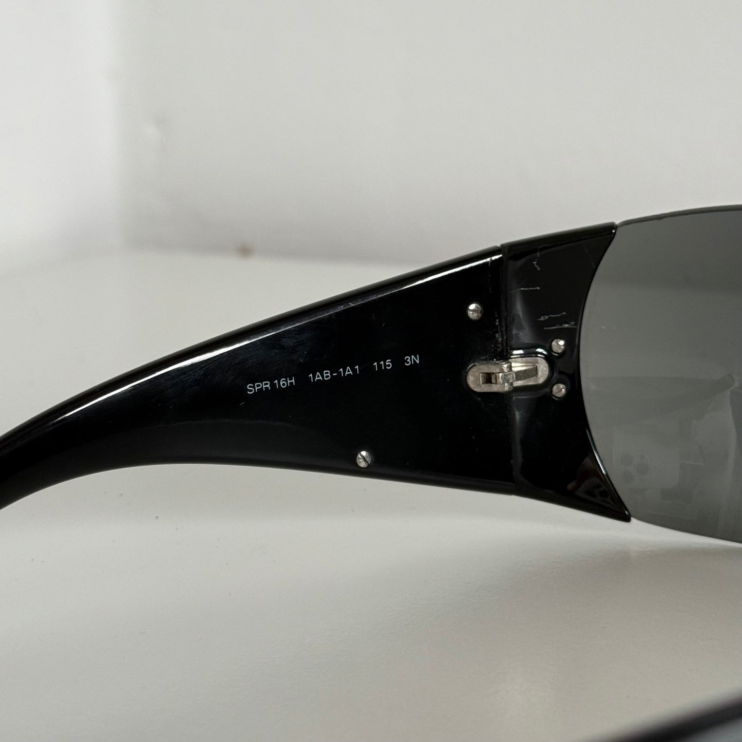 Prada Black Logo Shield Sunglasses