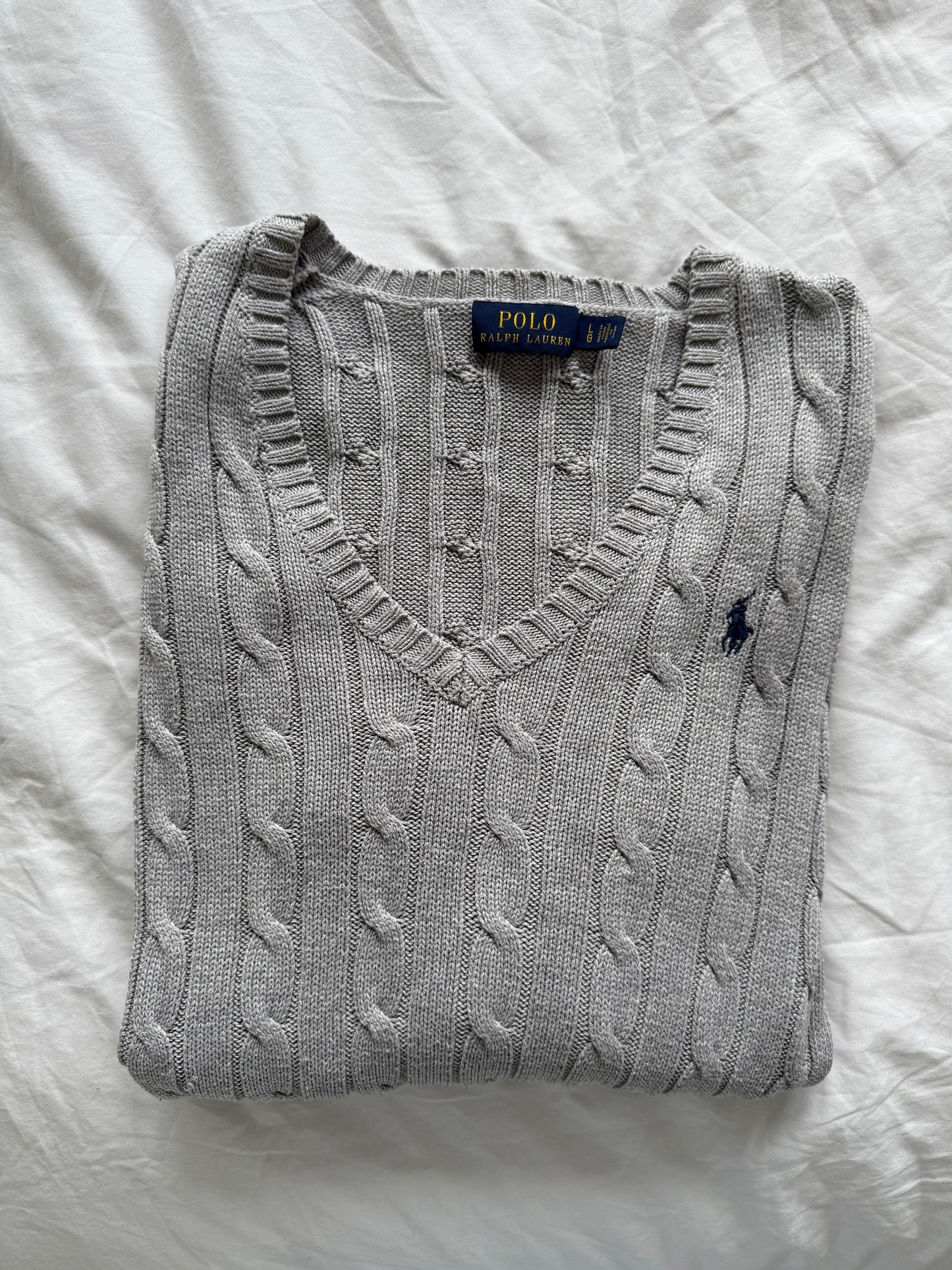 Ralph Lauren grey V-neck